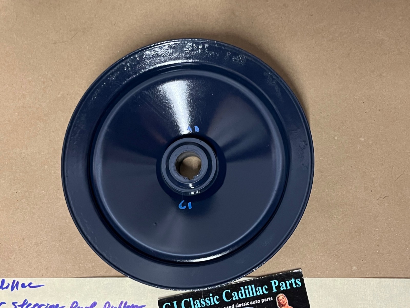 RESTORED 1957 1958 1961 1962 Cadillac Deville, Eldorado, Series 60 Fleetwood, Series 62, 390 Engine POWER STEERING PUMP PULLEY SINGLE GROOVE #1470535 - Image 8