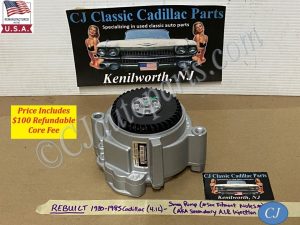 REBUILT 1980 1981 1982 1983 1984 1985 Cadillac Deville Eldorado Fleetwood Seville Commercial Chassis SMOG EMISSIONS SECONDARY A.I.R. INJECTION PUMP