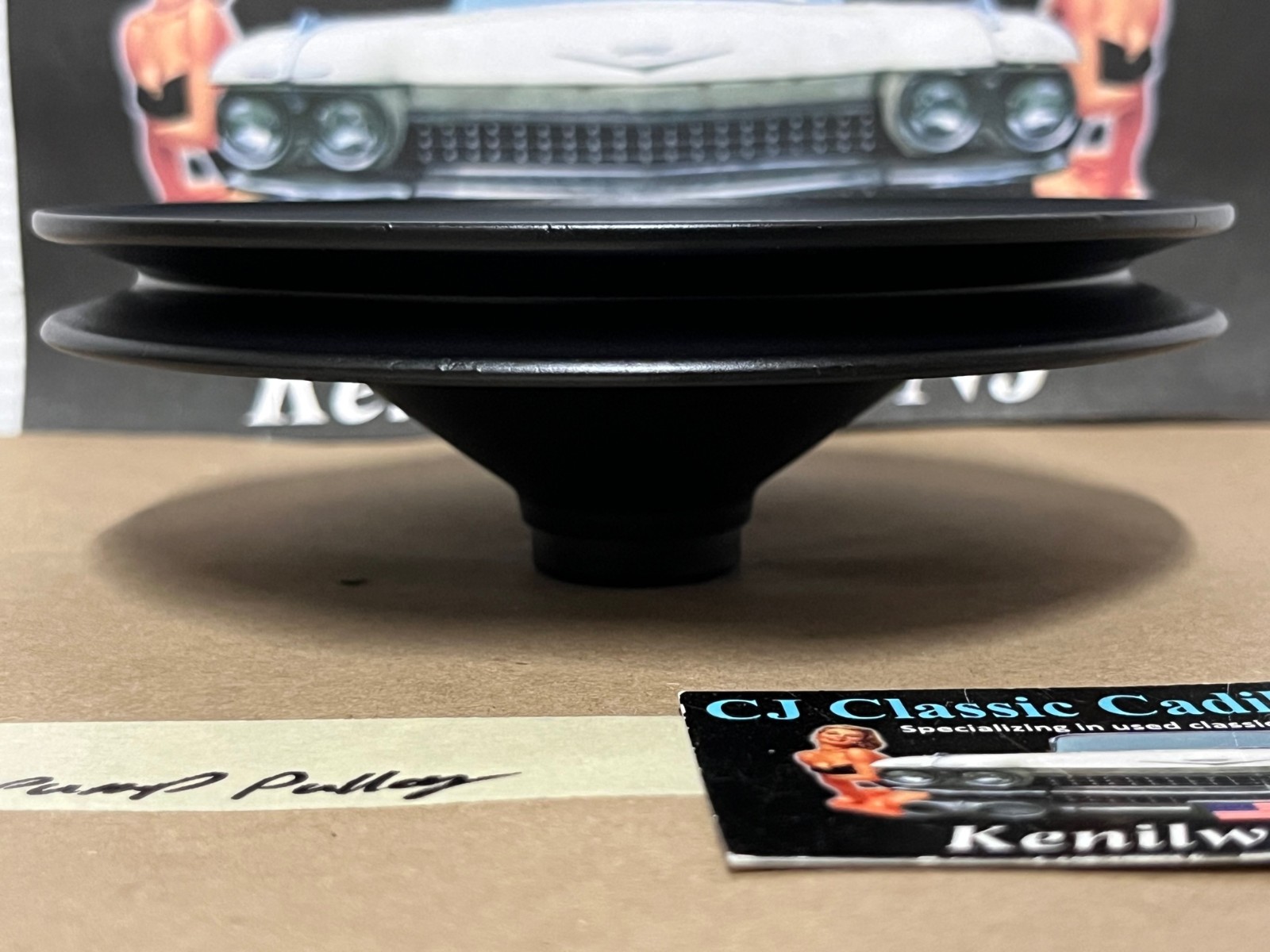 RESTORED 1964 1965 1966 1967 1968 1969 1670 1971 1972 CADILLAC CALAIS FLEETWOOD ELDORADO DEVILLE 429 ENGINE POWER STEERING PUMP PULLEY SINGLE ONE GROOVE #1490902 - Image 10