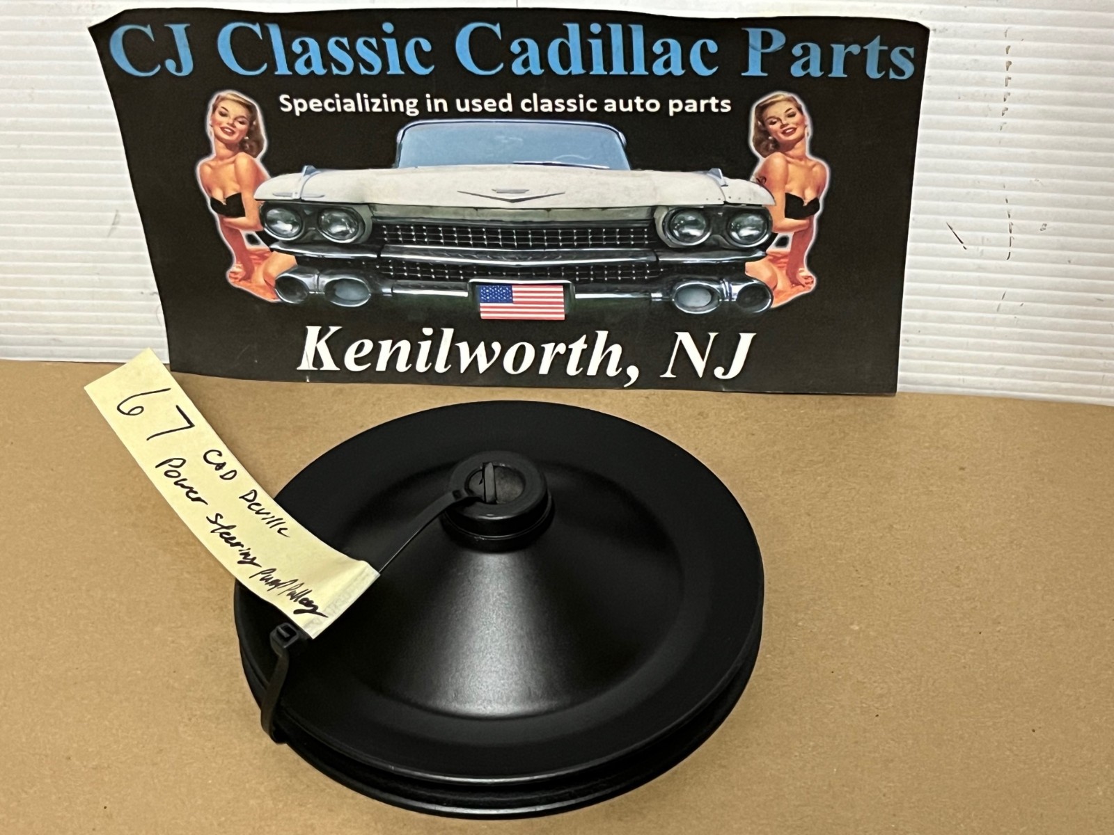RESTORED 1964 1965 1966 1967 1968 1969 1670 1971 1972 CADILLAC CALAIS FLEETWOOD ELDORADO DEVILLE 429 ENGINE POWER STEERING PUMP PULLEY SINGLE ONE GROOVE #1490902 - Image 13