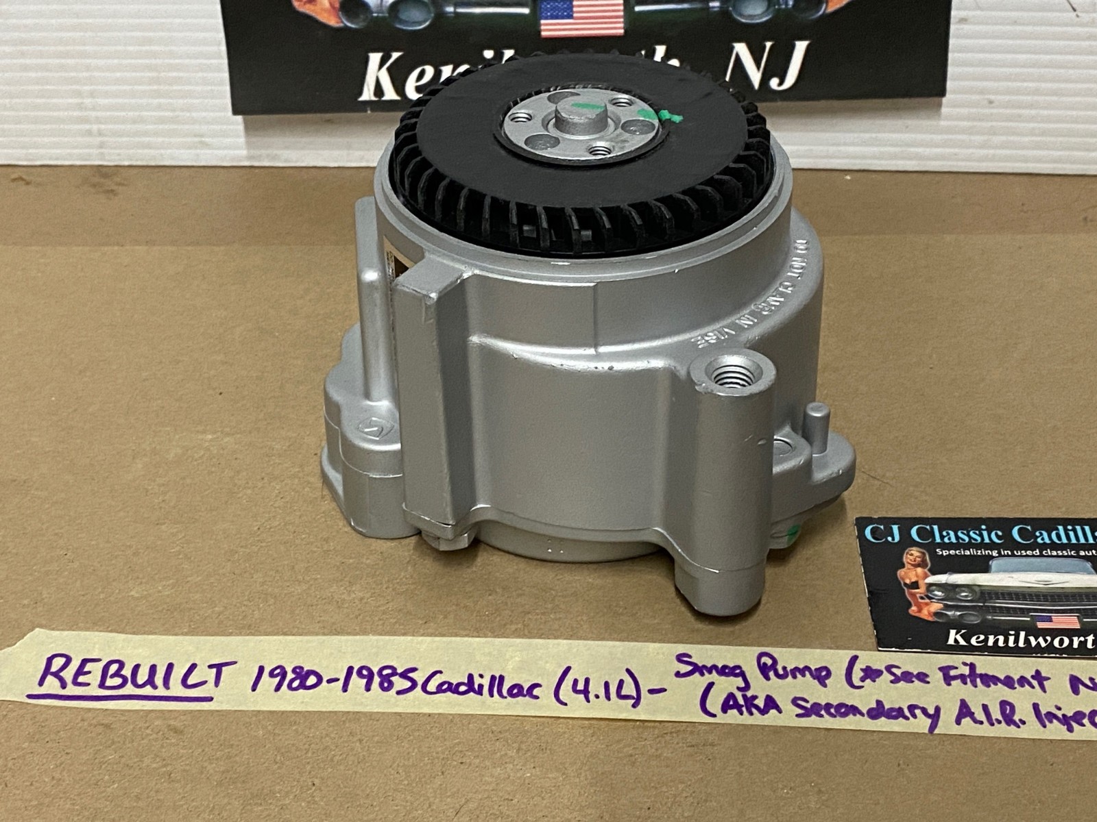 REBUILT 1980 1981 1982 1983 1984 1985 Cadillac Deville Eldorado Fleetwood Seville Commercial Chassis SMOG EMISSIONS SECONDARY A.I.R. INJECTION PUMP - Image 3