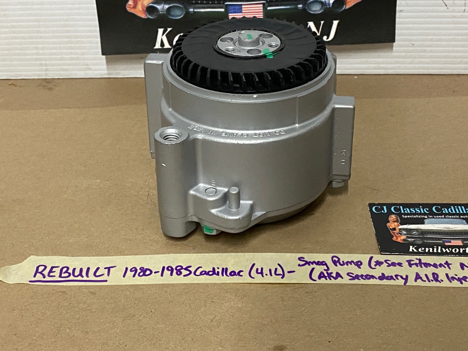 REBUILT 1980 1981 1982 1983 1984 1985 Cadillac Deville Eldorado Fleetwood Seville Commercial Chassis SMOG EMISSIONS SECONDARY A.I.R. INJECTION PUMP - Image 4