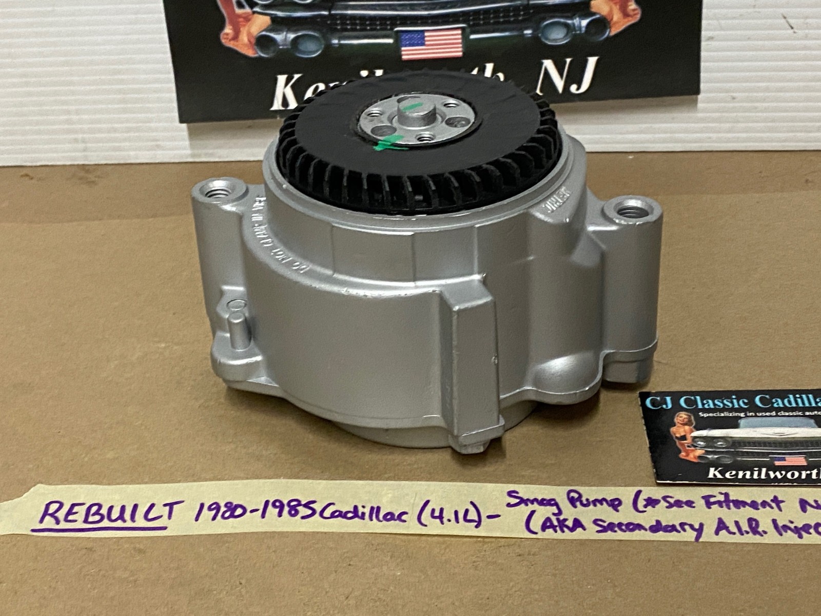 REBUILT 1980 1981 1982 1983 1984 1985 Cadillac Deville Eldorado Fleetwood Seville Commercial Chassis SMOG EMISSIONS SECONDARY A.I.R. INJECTION PUMP - Image 5