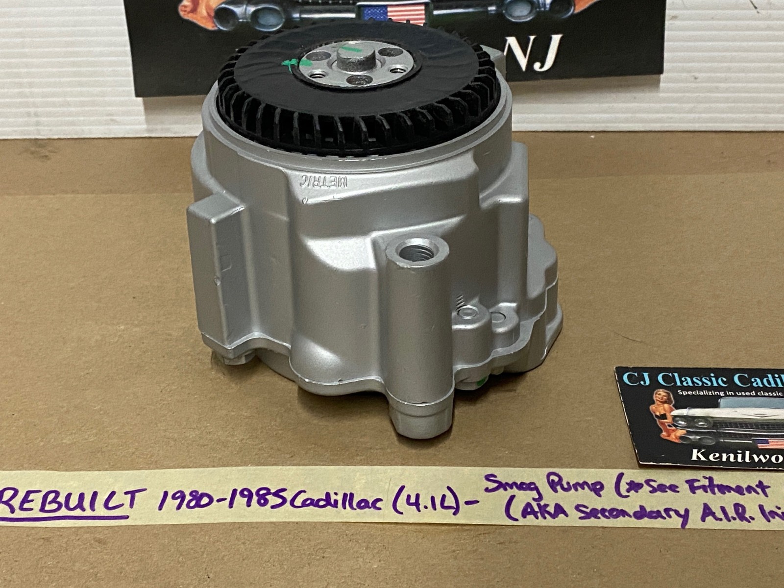 REBUILT 1980 1981 1982 1983 1984 1985 Cadillac Deville Eldorado Fleetwood Seville Commercial Chassis SMOG EMISSIONS SECONDARY A.I.R. INJECTION PUMP - Image 6