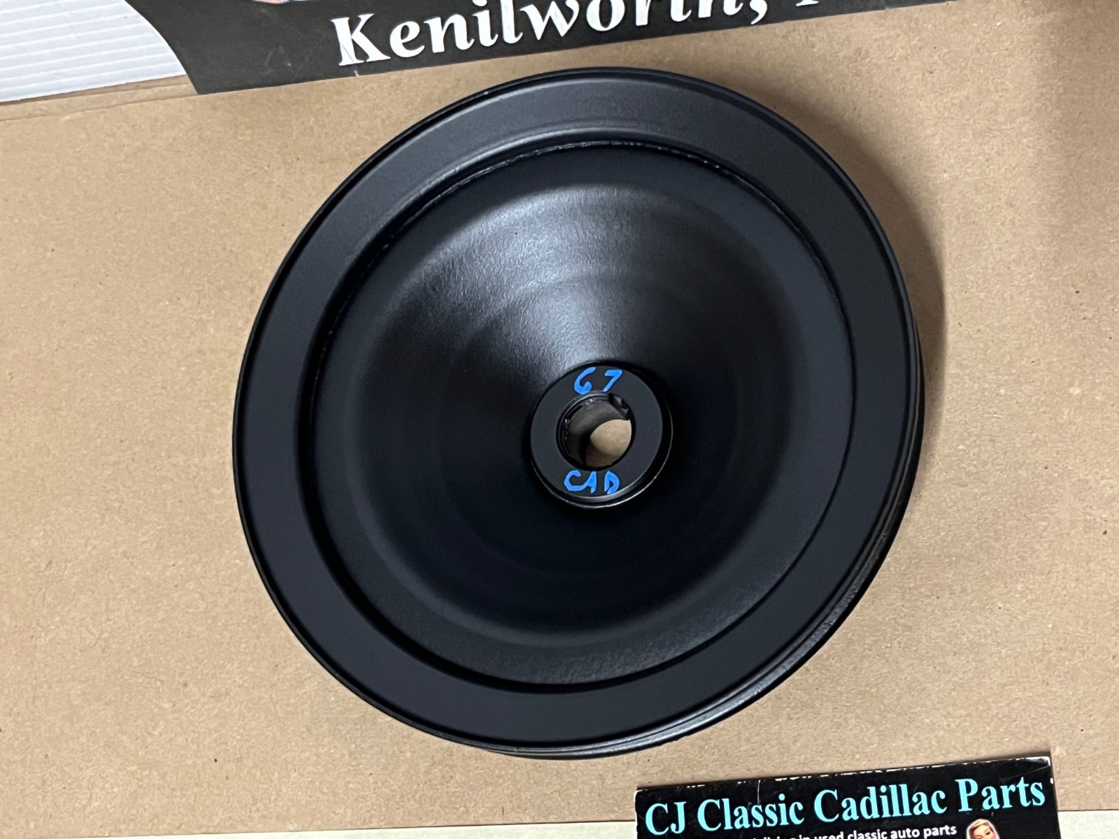 RESTORED 1964 1965 1966 1967 1968 1969 1670 1971 1972 CADILLAC CALAIS FLEETWOOD ELDORADO DEVILLE 429 ENGINE POWER STEERING PUMP PULLEY SINGLE ONE GROOVE #1490902 - Image 9