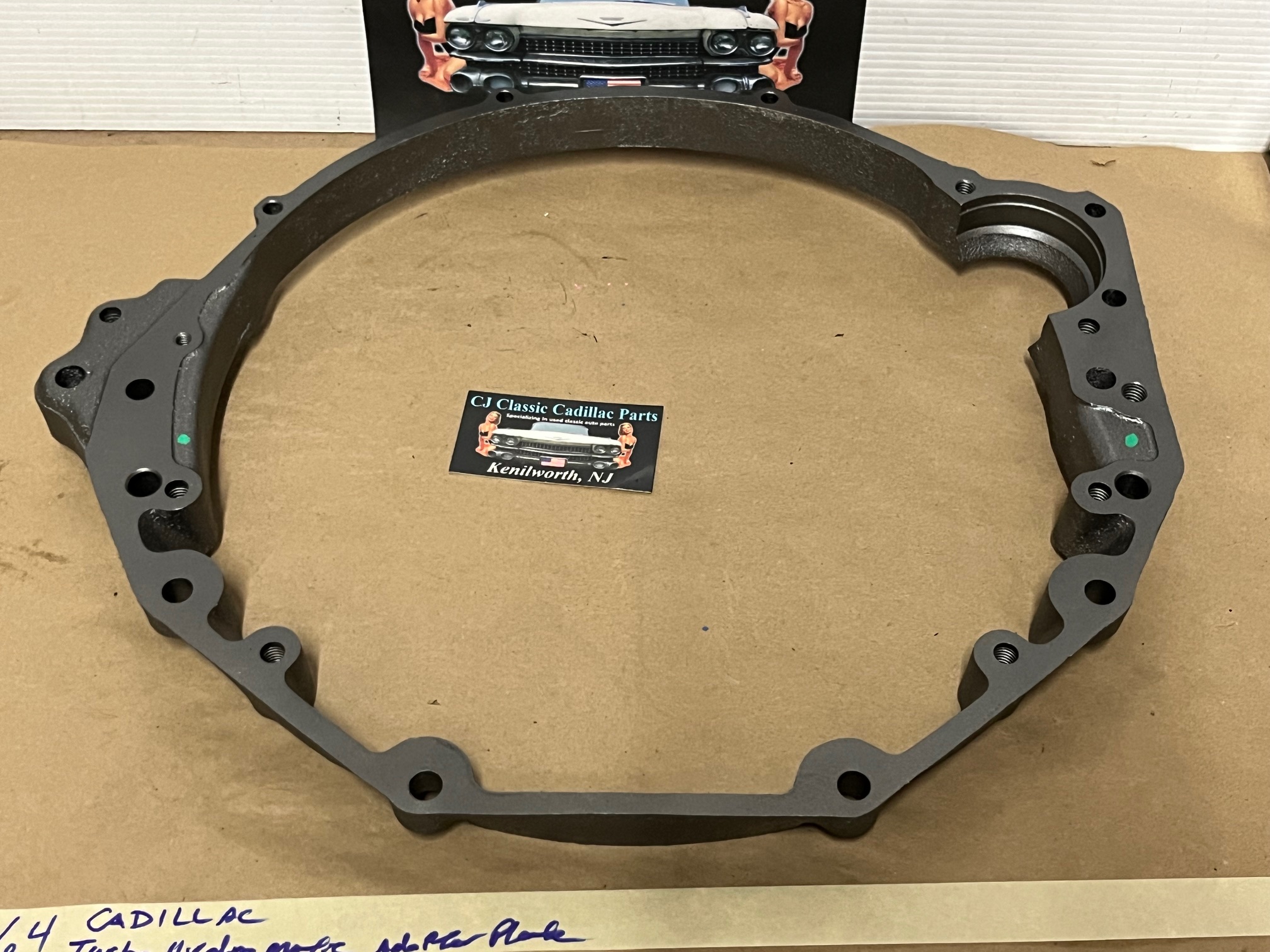 OEM 1964 64 Cadillac Deville Eldorado Fleetwood 429 Engine TURBO HYDRAMATIC TRANSMISSION TH400 ADAPTER PLATE #3513193 - Image 9