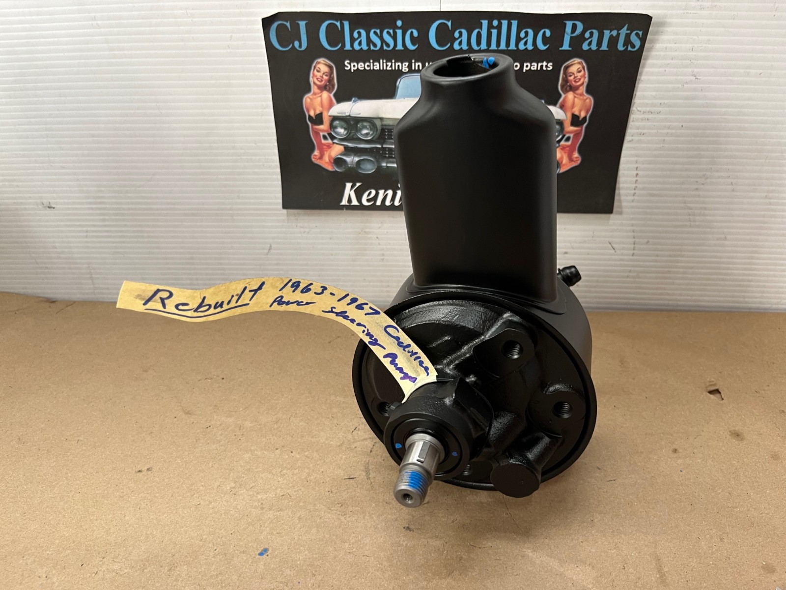 REBUILT 1963 1964 1965 1966 1967 CADILLAC ELDORADO DEVILLE CALAIS FLEETWOOD POWER STEERING PUMP W/FACTORY ORIGINAL RESERVOIR HOUSING - Image 11