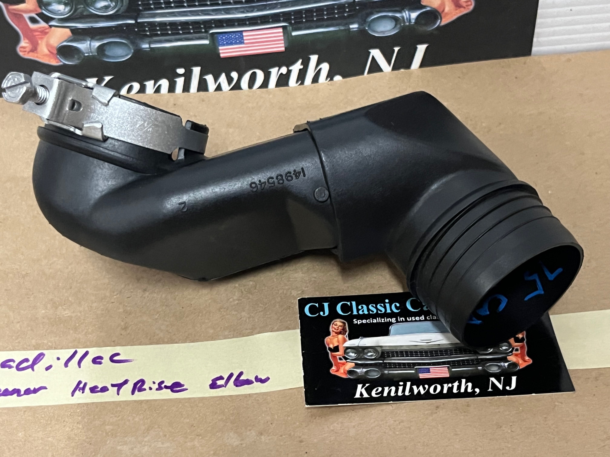 OEM 1971 1972 1973 1974 1975 1976 1977 1978 1979 CADILLAC DEVILLE FLEETWOOD ELDORADO 472/500/425 AIR CLEANER HEAT RISER TUBE PLASTIC ELBOW #1498546/#1498547 - Image 4