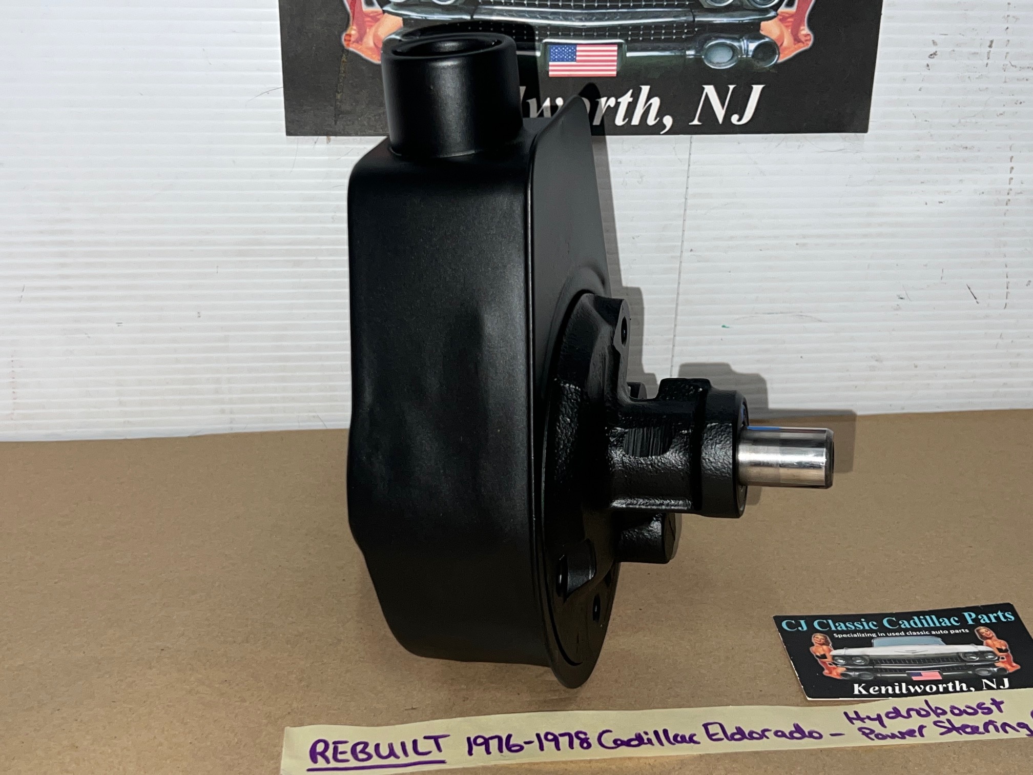 REBUILT 1976 1977 1978 CADILLAC ELDORADO HYDROBOOST HYDRAULIC POWER STEERING PUMP WITH FACTORY ORIGINAL RESERVOIR - Image 5