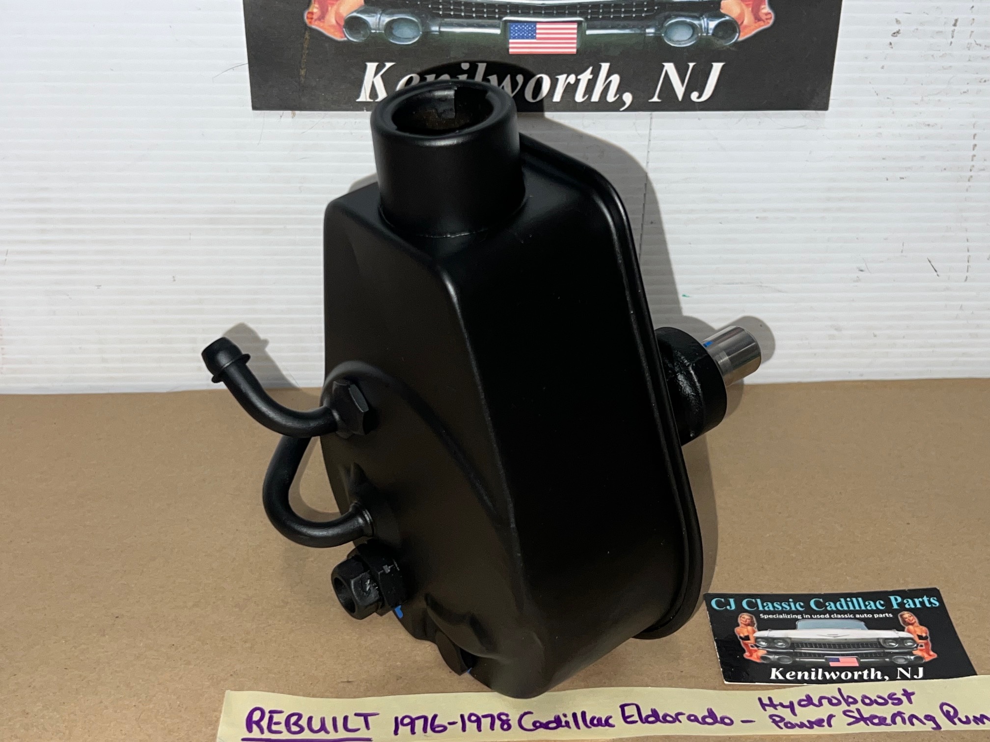 REBUILT 1976 1977 1978 CADILLAC ELDORADO HYDROBOOST HYDRAULIC POWER STEERING PUMP WITH FACTORY ORIGINAL RESERVOIR - Image 6