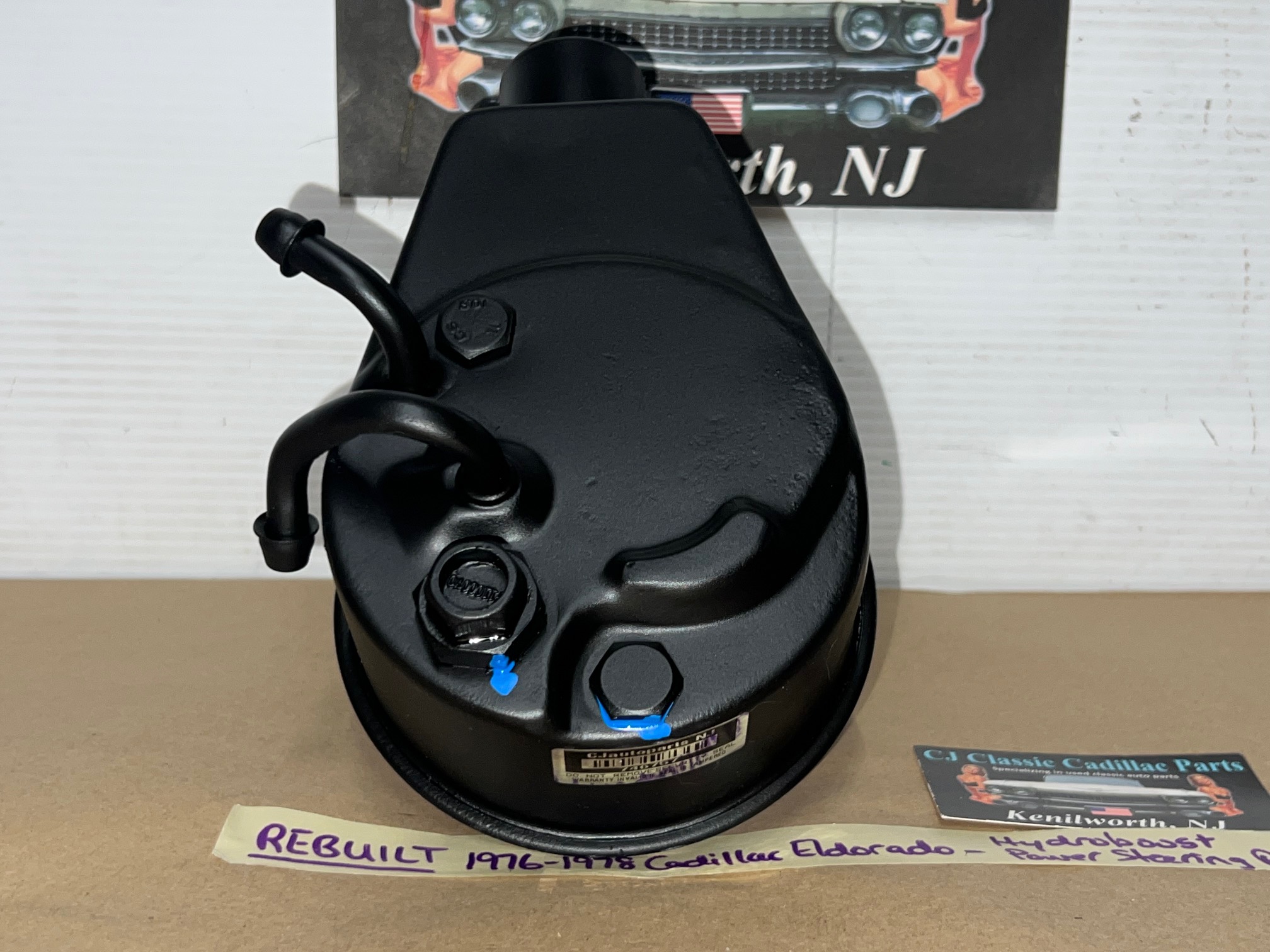 REBUILT 1976 1977 1978 CADILLAC ELDORADO HYDROBOOST HYDRAULIC POWER STEERING PUMP WITH FACTORY ORIGINAL RESERVOIR - Image 11