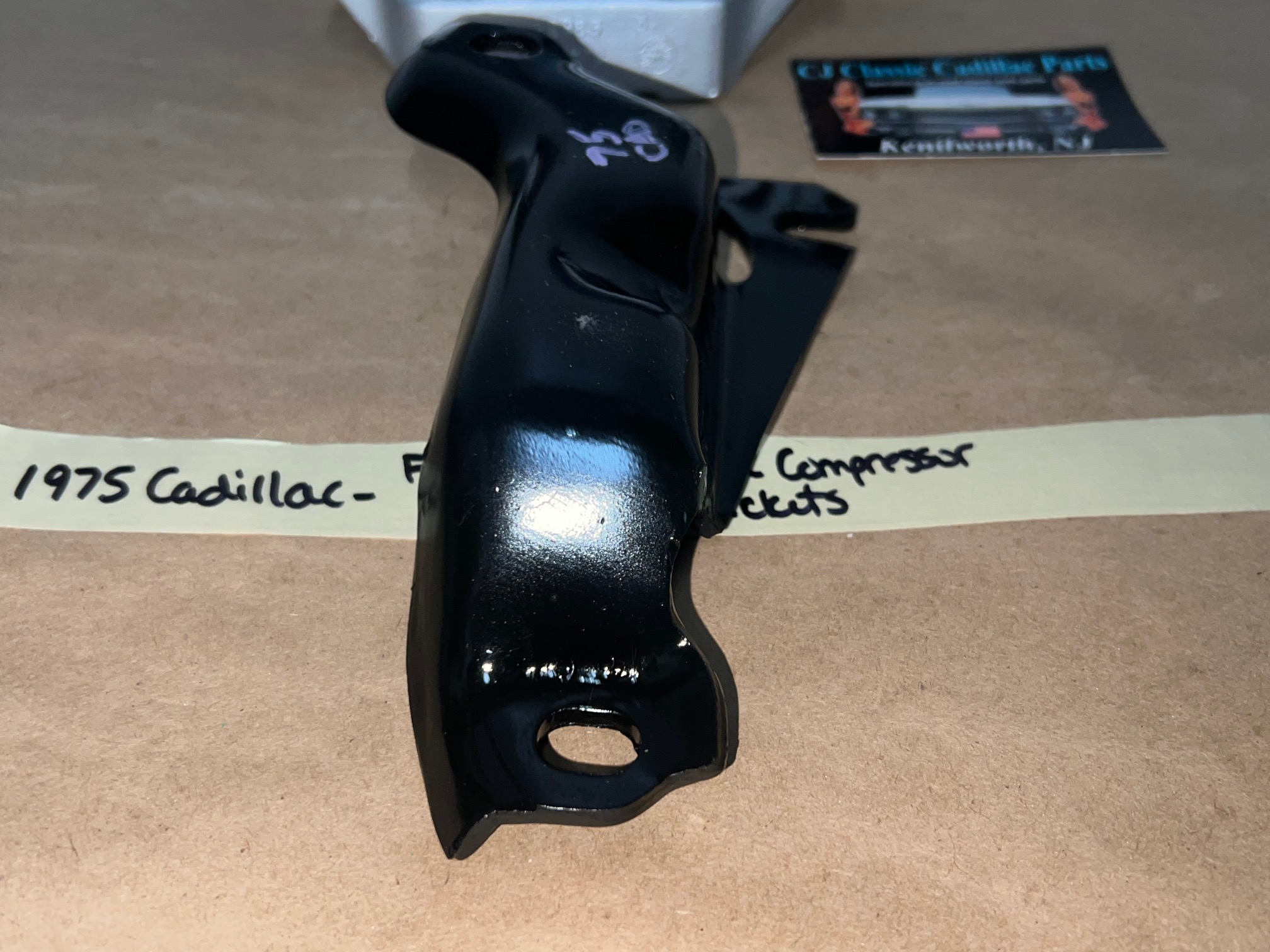 OEM 1968 1969 1970 1971 1972 1973 1974 1975 1976 Cadillac Deville Eldorado Fleetwood Calais FRONT & REAR A/C COMPRESSOR MOUNTING BRACKETS SUPPORT #1492985/#1488838 - Image 10