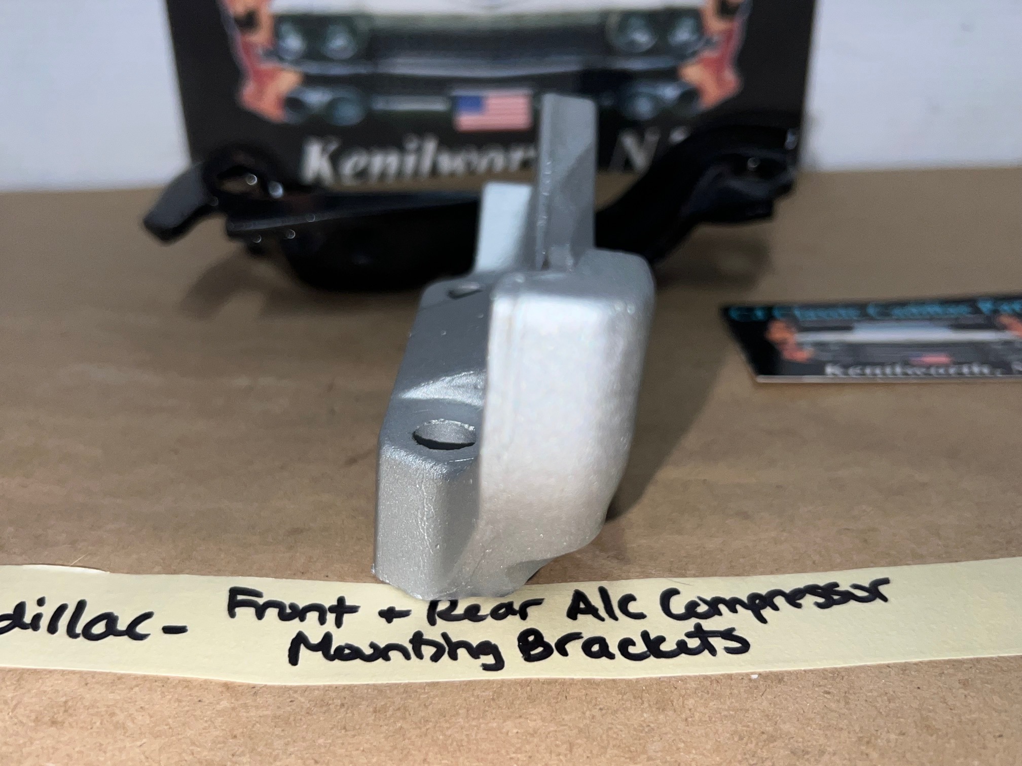 OEM 1968 1969 1970 1971 1972 1973 1974 1975 1976 Cadillac Deville Eldorado Fleetwood Calais FRONT & REAR A/C COMPRESSOR MOUNTING BRACKETS SUPPORT #1492985/#1488838 - Image 15