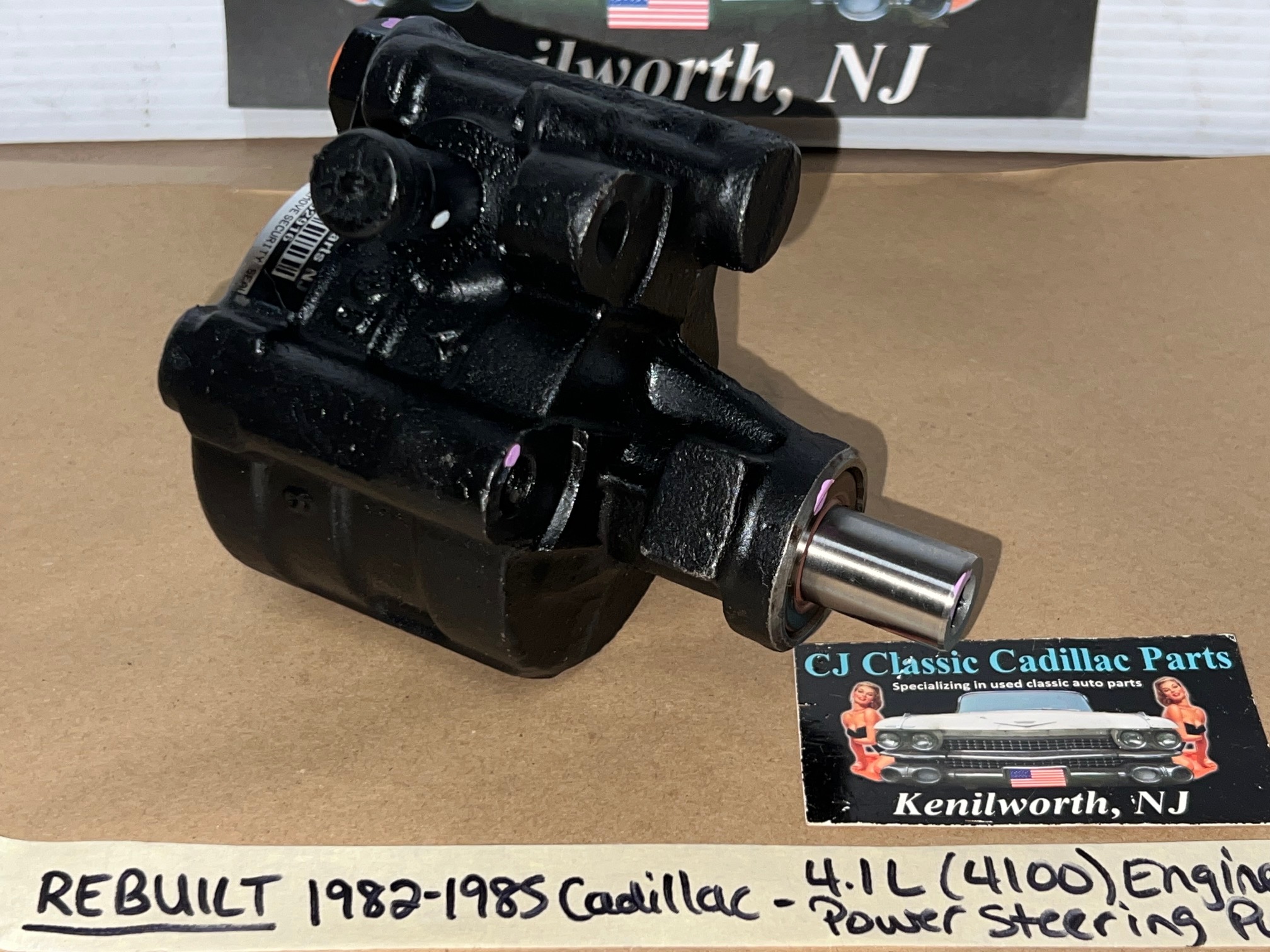 REBUILT 1982 1983 1984 1985 CADILLAC ELDORADO FLEETWOOD SEVILLE 1982 1983 1984 DEVILLE 4.1L 4100 ENGINE POWER STEERING PUMP - Image 3