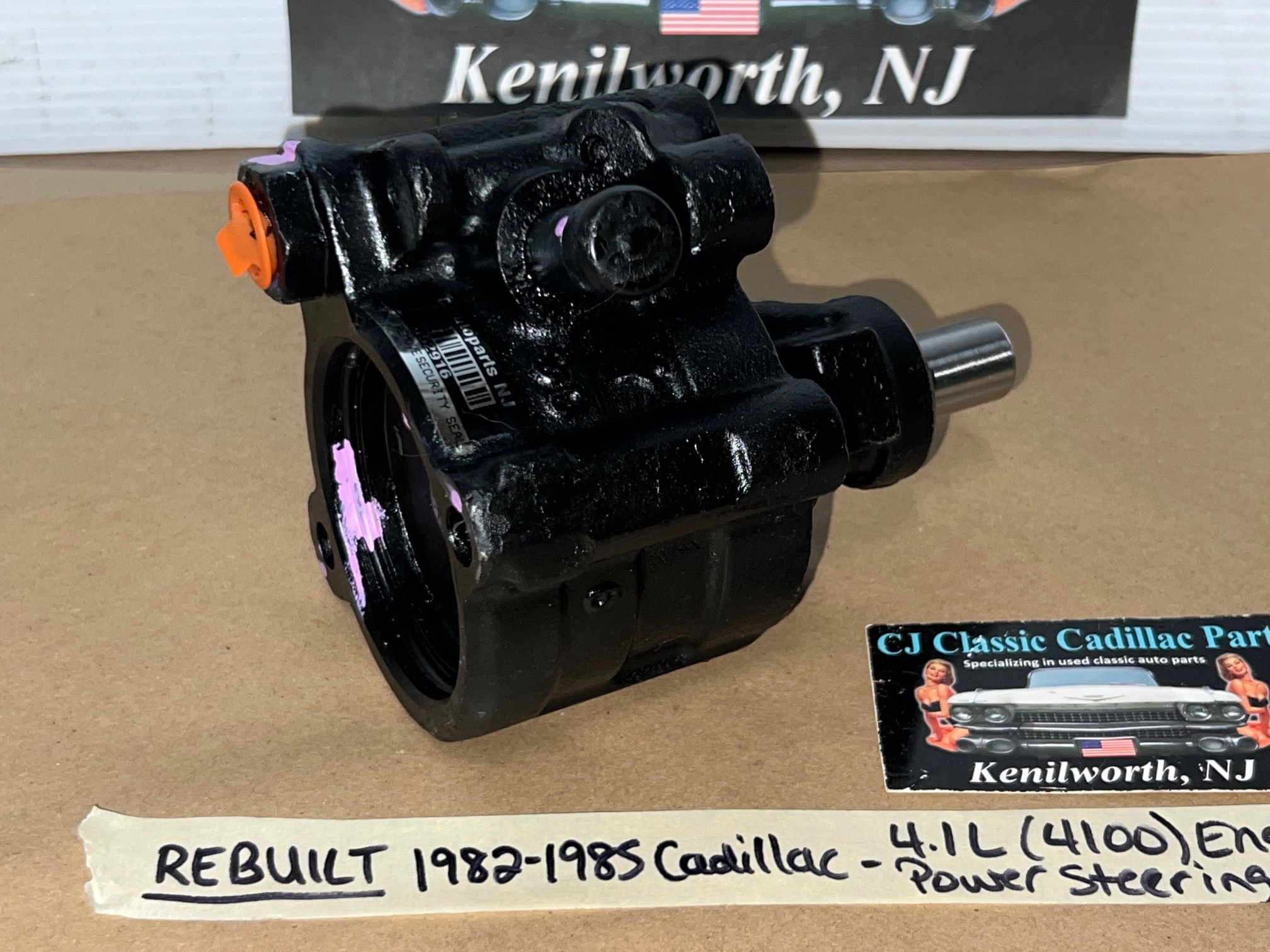 REBUILT 1982 1983 1984 1985 CADILLAC ELDORADO FLEETWOOD SEVILLE 1982 1983 1984 DEVILLE 4.1L 4100 ENGINE POWER STEERING PUMP - Image 4