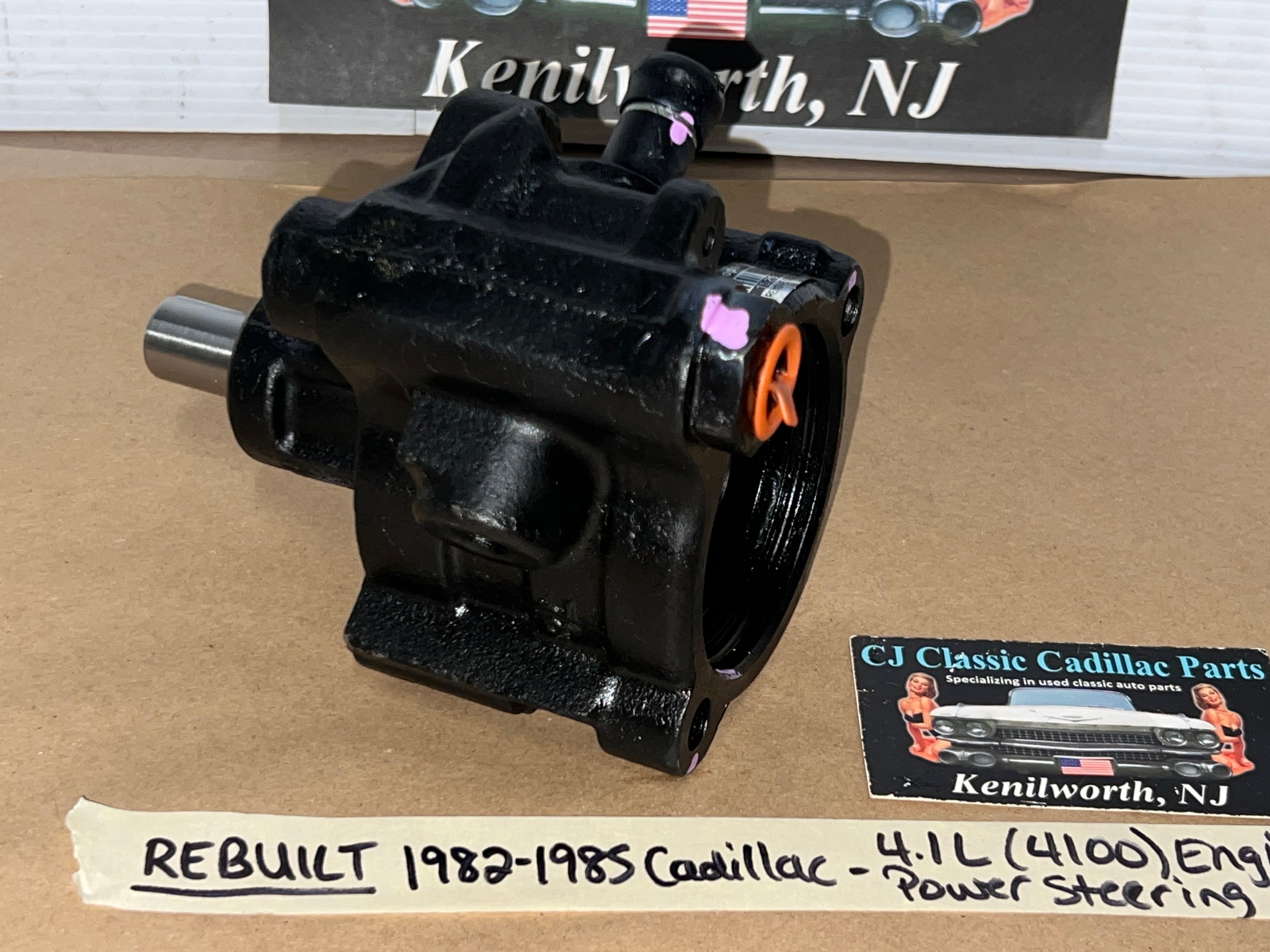 REBUILT 1982 1983 1984 1985 CADILLAC ELDORADO FLEETWOOD SEVILLE 1982 1983 1984 DEVILLE 4.1L 4100 ENGINE POWER STEERING PUMP - Image 6