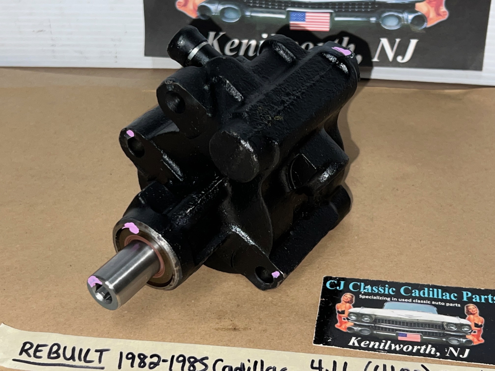 REBUILT 1982 1983 1984 1985 CADILLAC ELDORADO FLEETWOOD SEVILLE 1982 1983 1984 DEVILLE 4.1L 4100 ENGINE POWER STEERING PUMP - Image 7