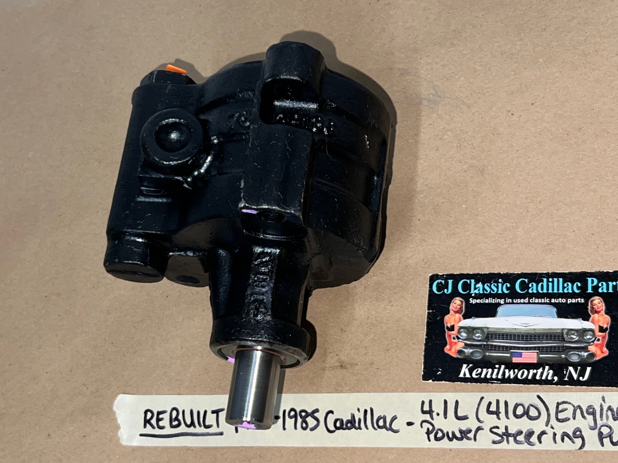 REBUILT 1982 1983 1984 1985 CADILLAC ELDORADO FLEETWOOD SEVILLE 1982 1983 1984 DEVILLE 4.1L 4100 ENGINE POWER STEERING PUMP - Image 8