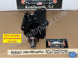 REBUILT 1982 1983 1984 1985 CADILLAC ELDORADO FLEETWOOD SEVILLE 1982 1983 1984 DEVILLE 4.1L 4100 ENGINE POWER STEERING PUMP