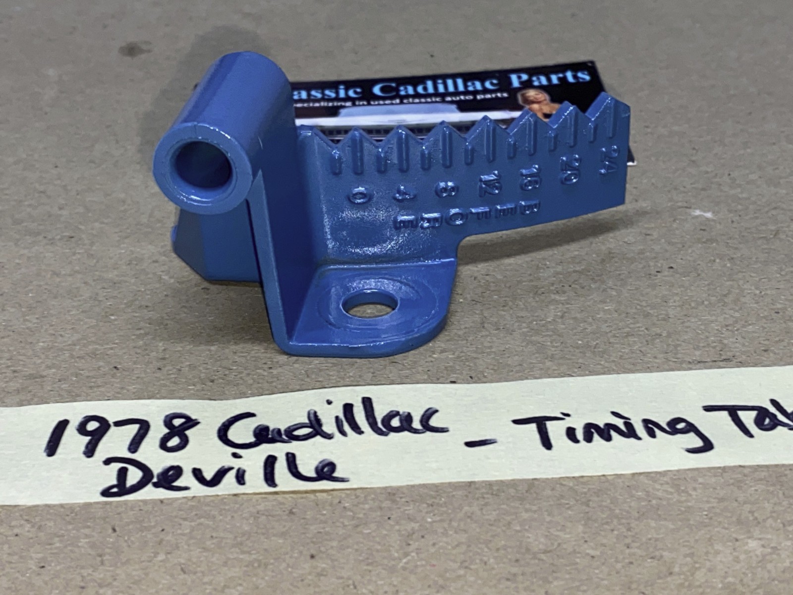 OEM 1977 1978 1979 Cadillac Deville Fleetwood Eldorado 425 Engine TIMING TAB INDICATOR MARK POINTER #1610428 - Image 3