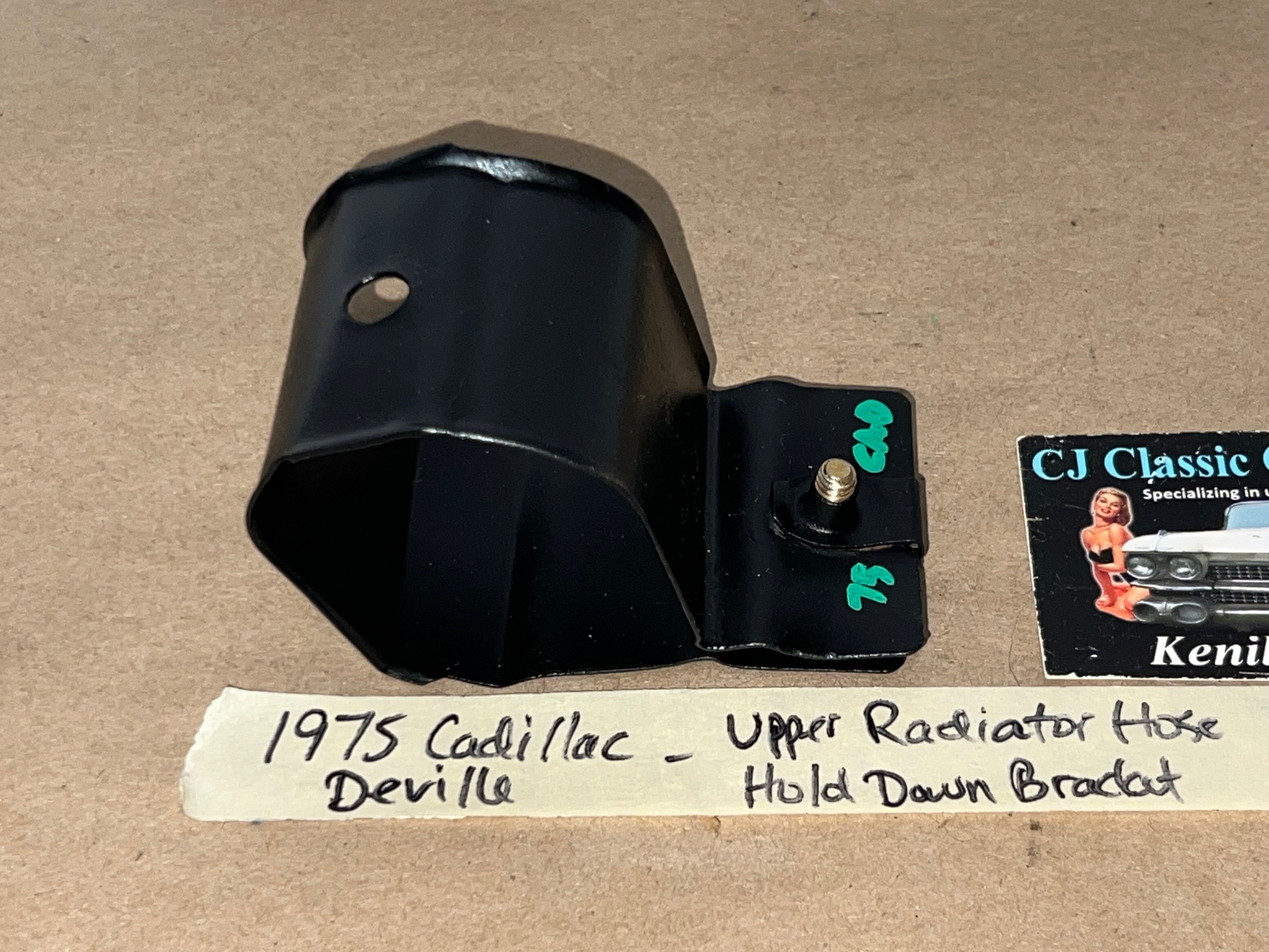 OEM 1968 1969 1970 1971 1972 1973 1974 1975 1976 Cadillac Deville Calais Eldorado Fleetwood 472/500 Engine UPPER RADIATOR HOSE HOLD DOWN BRACKET #1489579 - Image 7