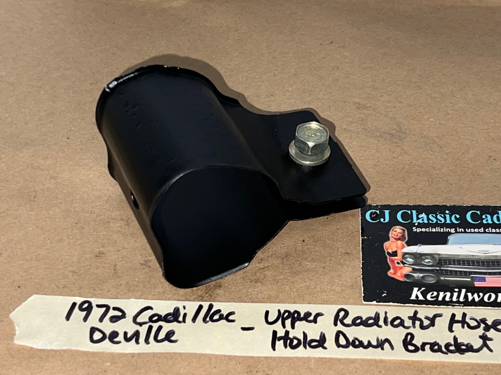 OEM 1968 1969 1970 1971 1972 1973 1974 1975 1976 Cadillac Deville Calais Eldorado Fleetwood 472/500 Engine UPPER RADIATOR HOSE HOLD DOWN BRACKET #1489579 - Image 4