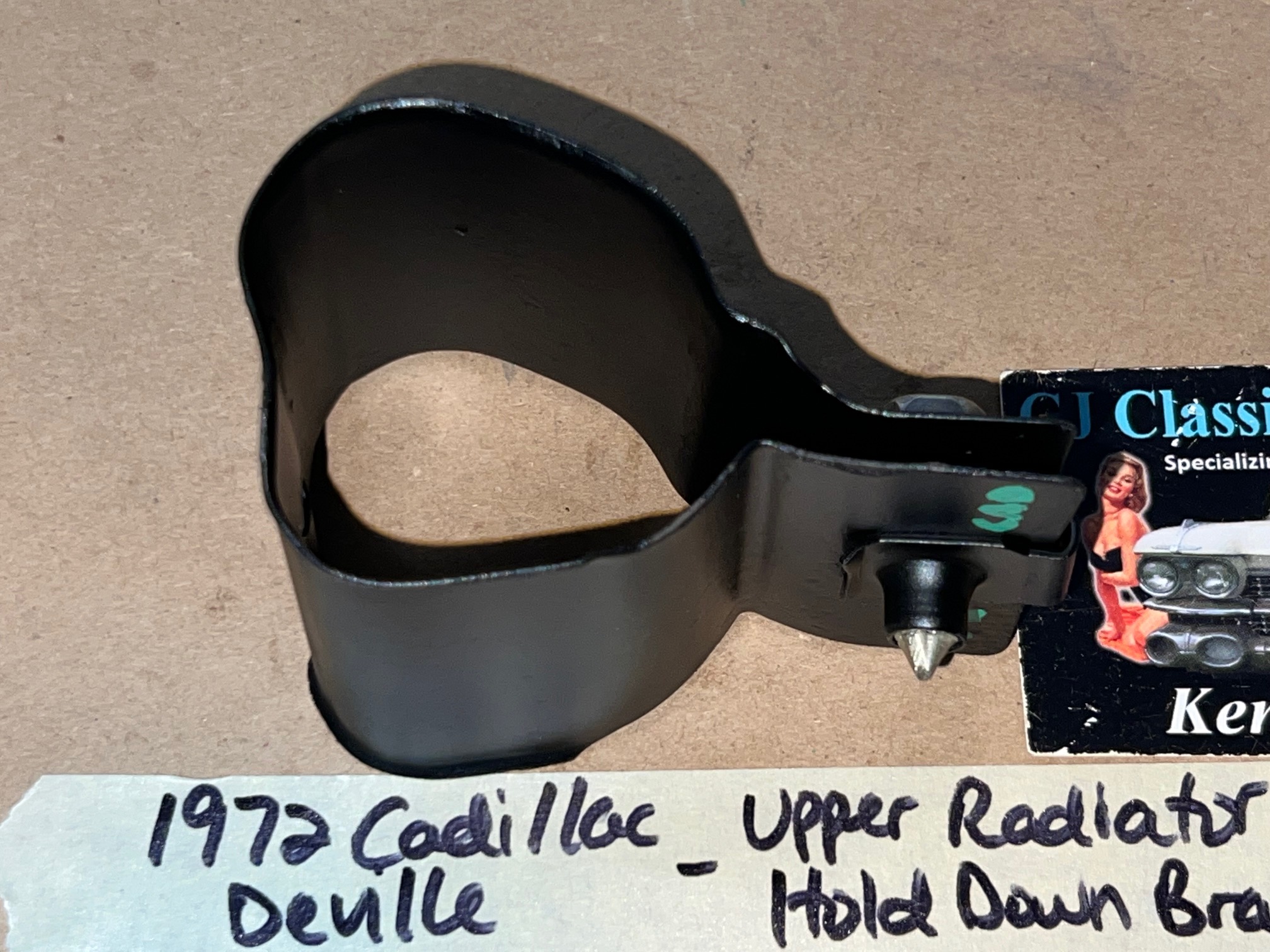 OEM 1968 1969 1970 1971 1972 1973 1974 1975 1976 Cadillac Deville Calais Eldorado Fleetwood 472/500 Engine UPPER RADIATOR HOSE HOLD DOWN BRACKET #1489579 - Image 13
