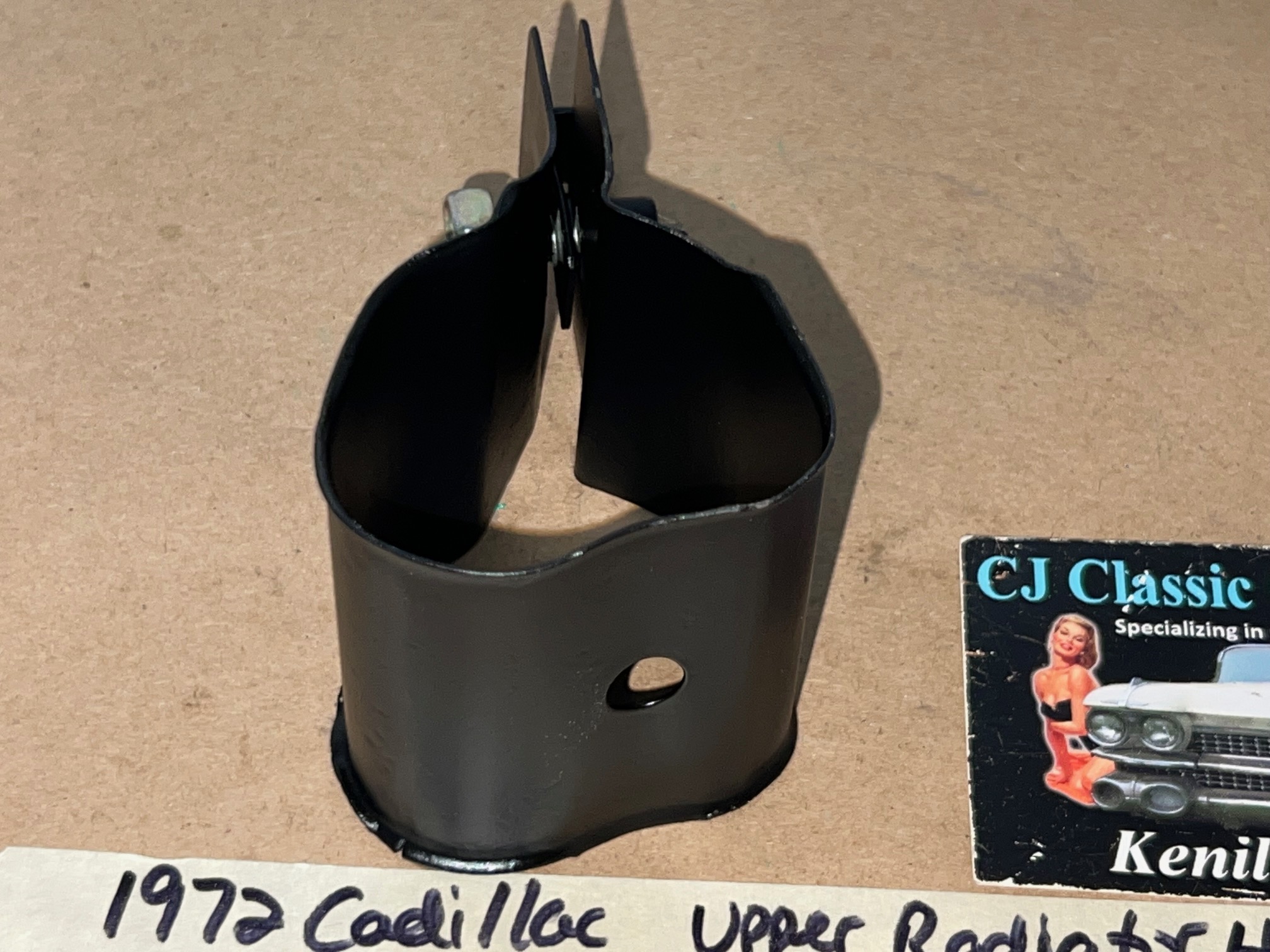 OEM 1968 1969 1970 1971 1972 1973 1974 1975 1976 Cadillac Deville Calais Eldorado Fleetwood 472/500 Engine UPPER RADIATOR HOSE HOLD DOWN BRACKET #1489579 - Image 14