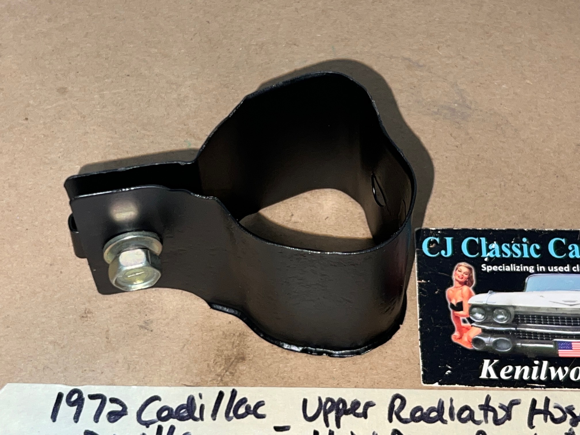 OEM 1968 1969 1970 1971 1972 1973 1974 1975 1976 Cadillac Deville Calais Eldorado Fleetwood 472/500 Engine UPPER RADIATOR HOSE HOLD DOWN BRACKET #1489579 - Image 15