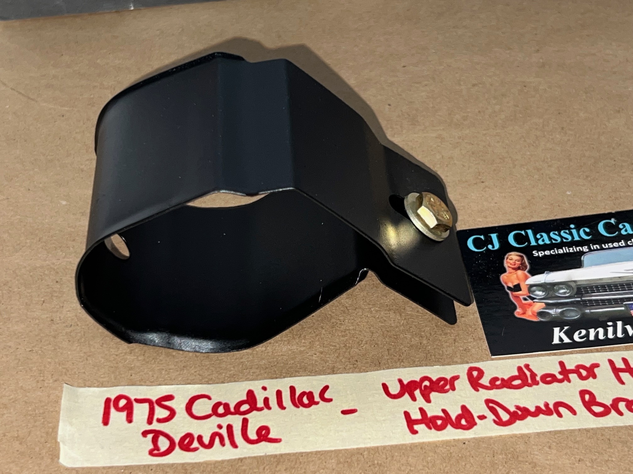 OEM 1968 1969 1970 1971 1972 1973 1974 1975 1976 Cadillac Deville Calais Eldorado Fleetwood 472/500 Engine UPPER RADIATOR HOSE HOLD DOWN BRACKET #1489579 - Image 4