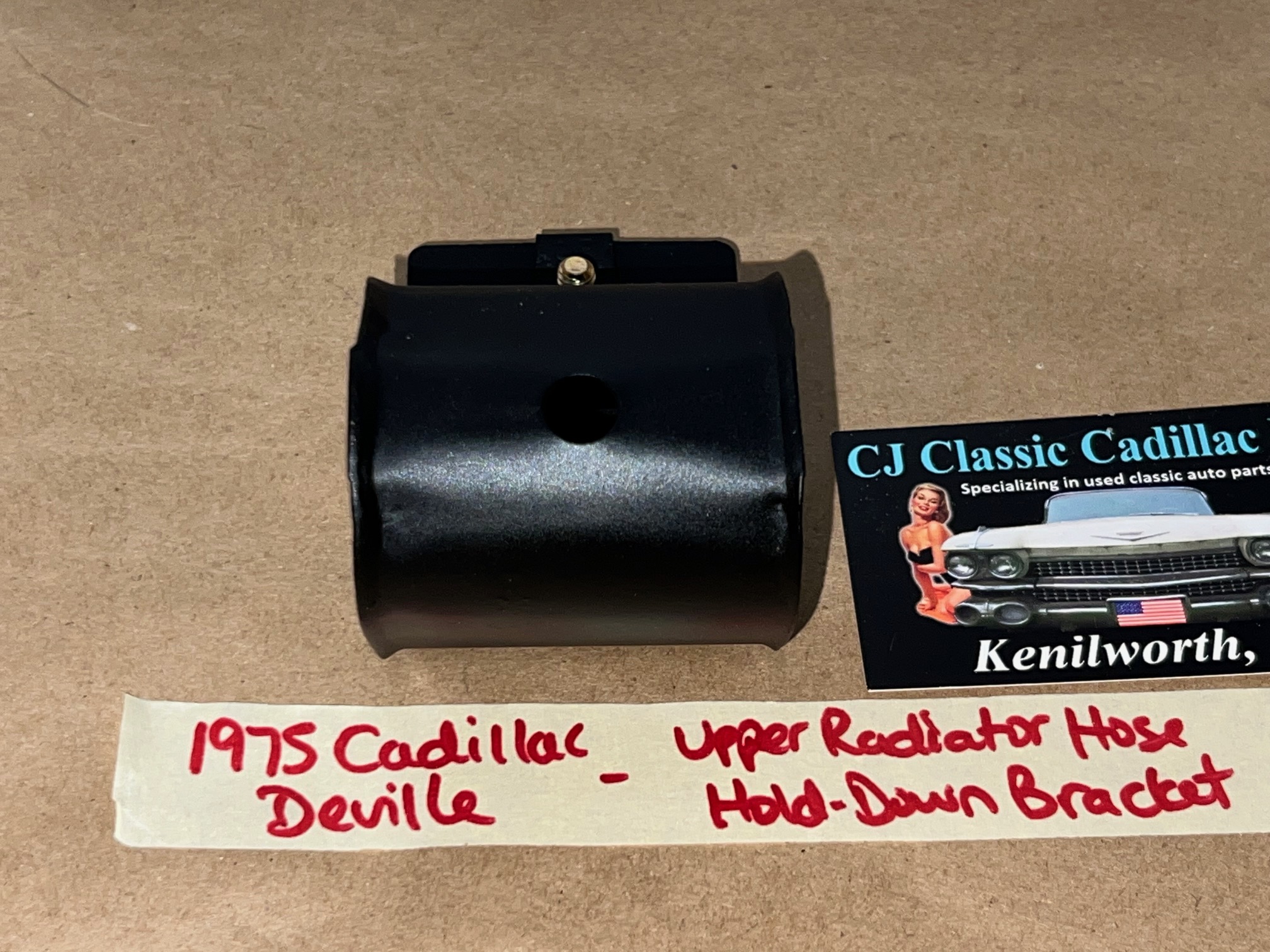OEM 1968 1969 1970 1971 1972 1973 1974 1975 1976 Cadillac Deville Calais Eldorado Fleetwood 472/500 Engine UPPER RADIATOR HOSE HOLD DOWN BRACKET #1489579 - Image 10