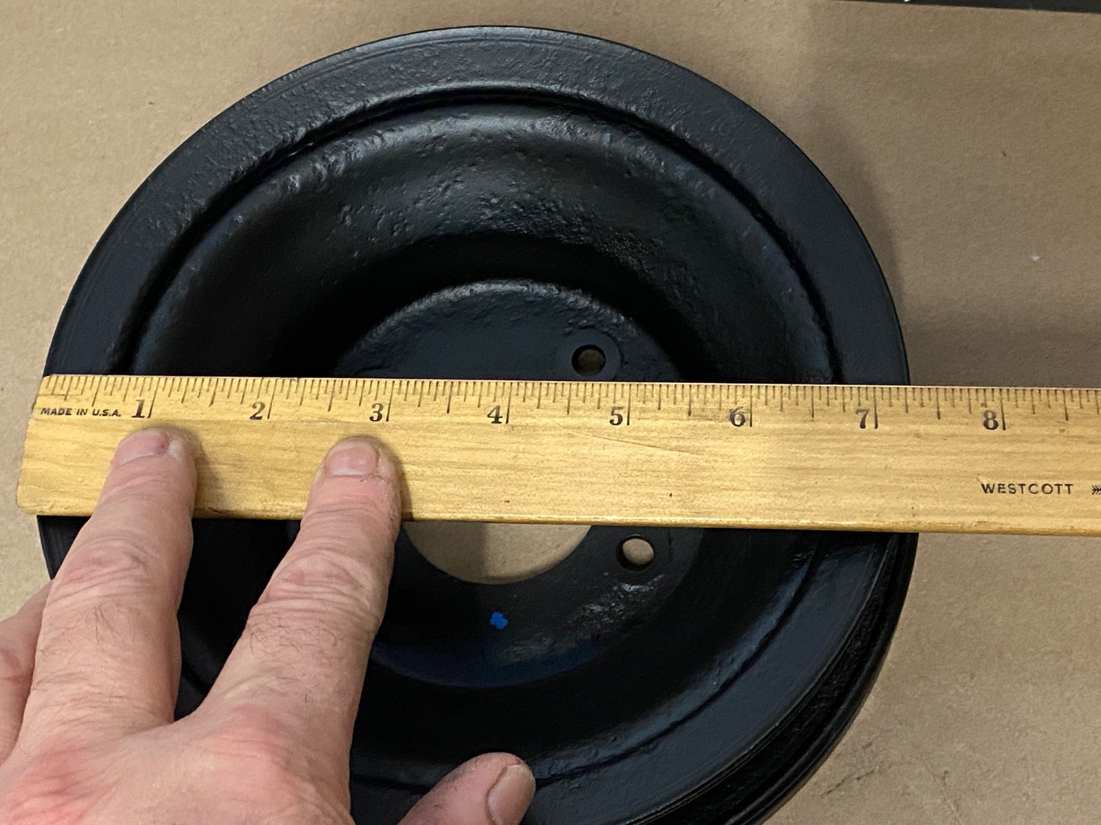 RESTORED 1977 1978 Cadillac Deville Eldorado Fleetwood 425 ENGINE CRANK CRANKSHAFT PULLEY DOUBLE (2) GROOVE NON A.I.R. #1610415 - Image 15