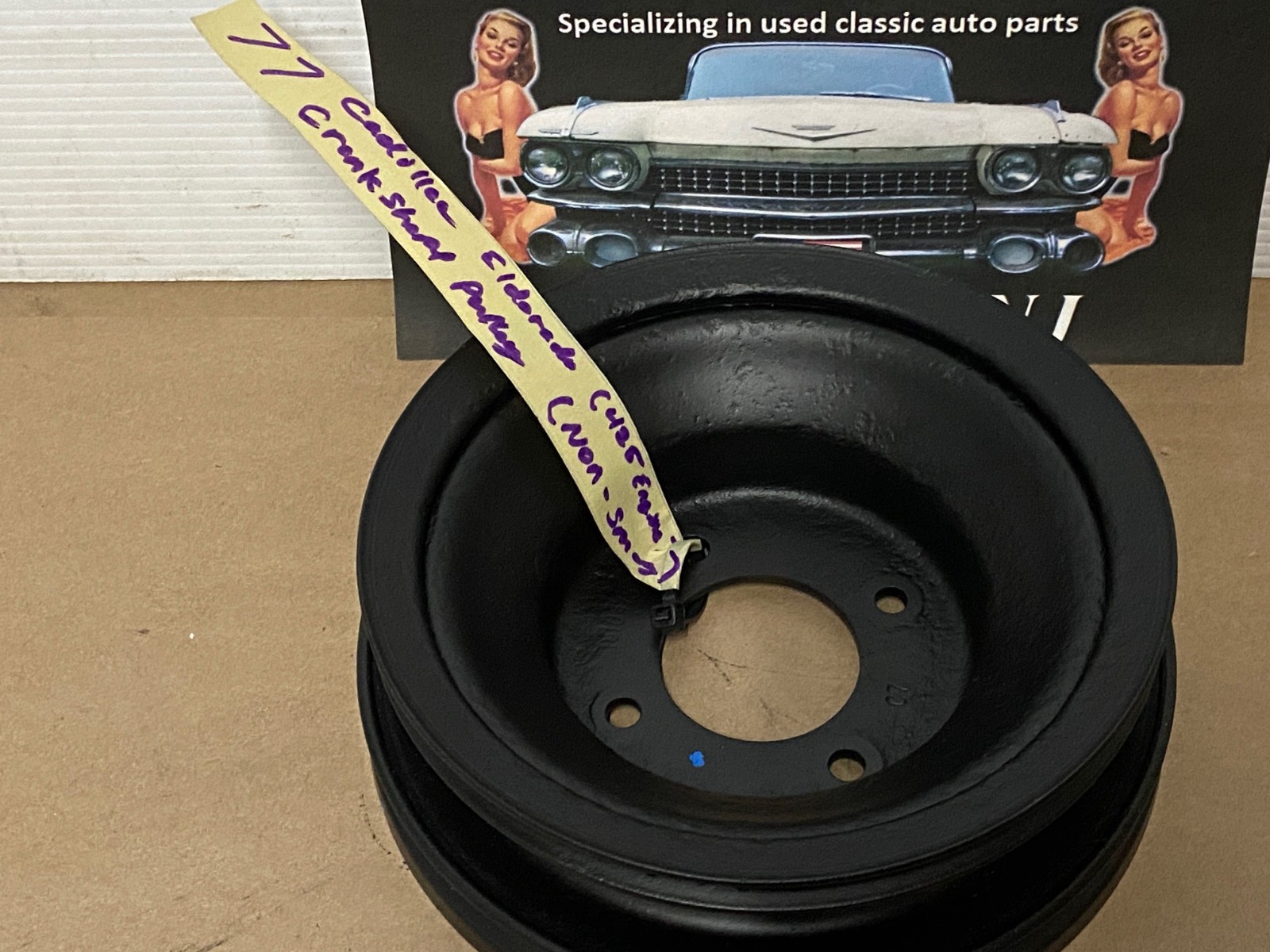 RESTORED 1977 1978 Cadillac Deville Eldorado Fleetwood 425 ENGINE CRANK CRANKSHAFT PULLEY DOUBLE (2) GROOVE NON A.I.R. #1610415 - Image 16