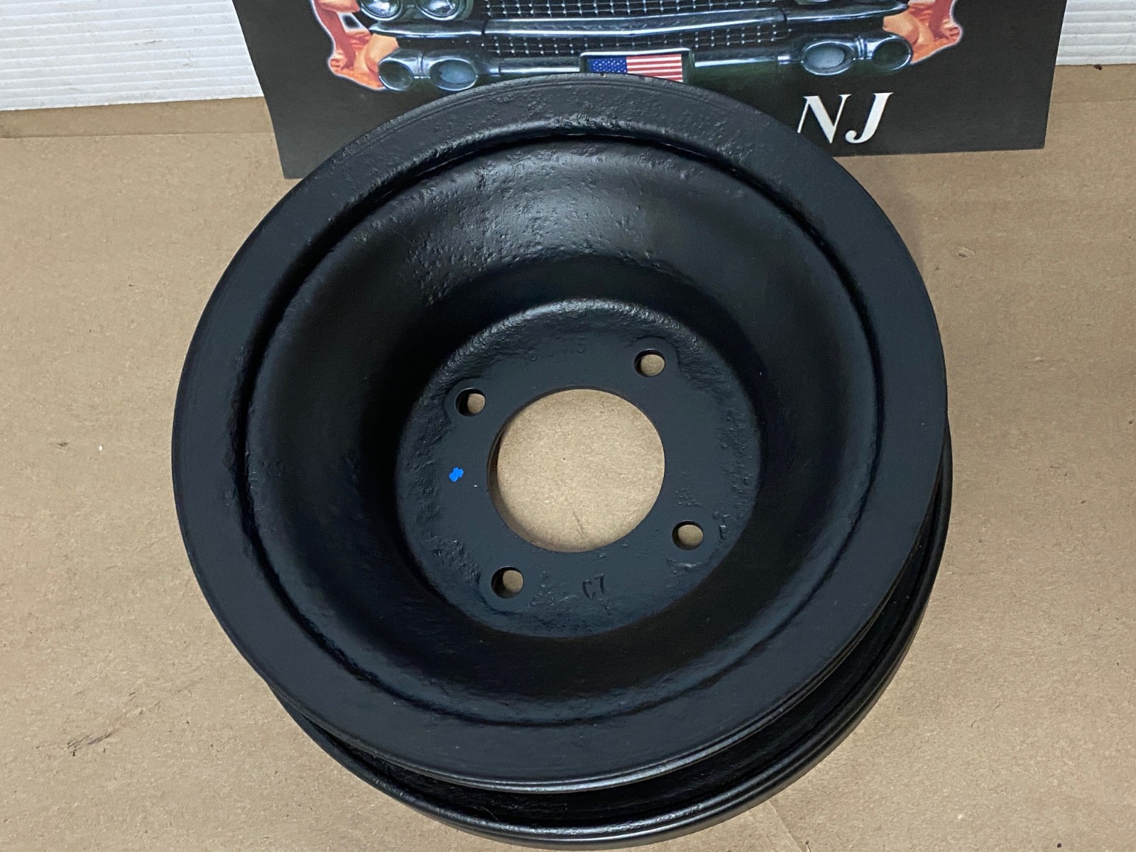 RESTORED 1977 1978 Cadillac Deville Eldorado Fleetwood 425 ENGINE CRANK CRANKSHAFT PULLEY DOUBLE (2) GROOVE NON A.I.R. #1610415 - Image 5