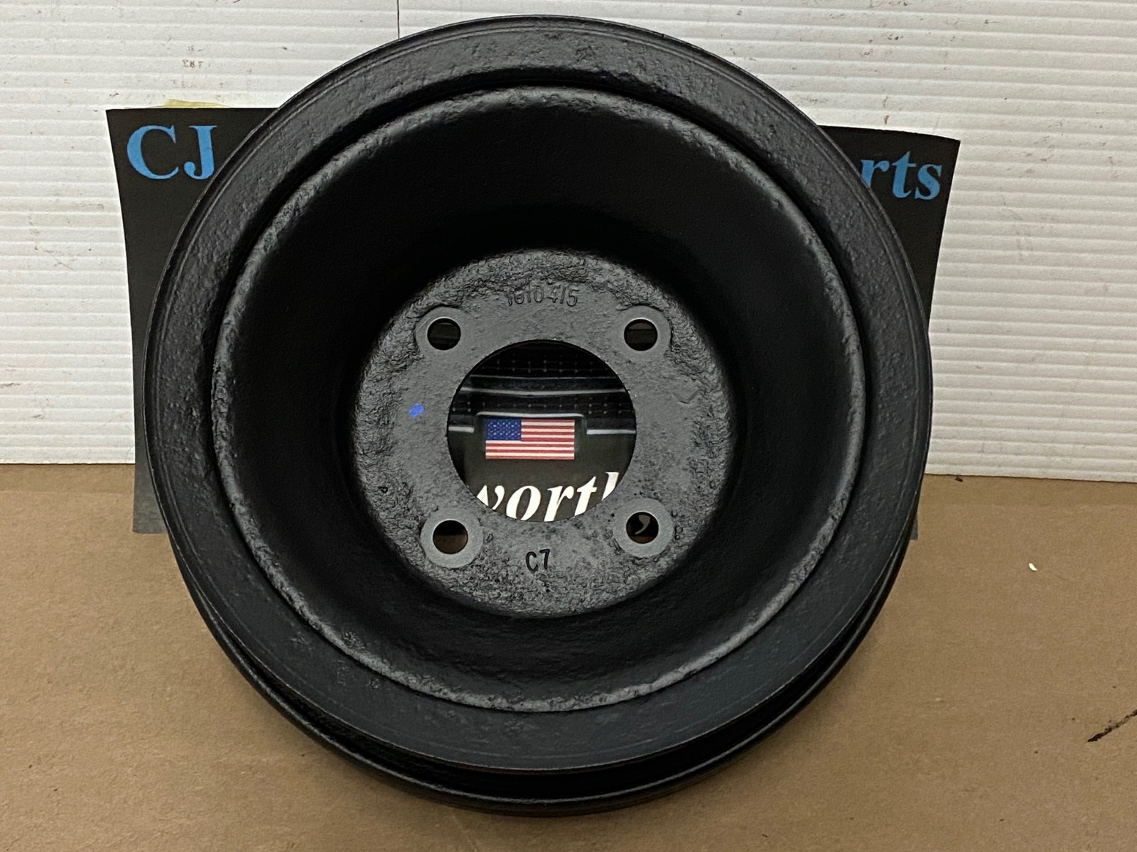 RESTORED 1977 1978 Cadillac Deville Eldorado Fleetwood 425 ENGINE CRANK CRANKSHAFT PULLEY DOUBLE (2) GROOVE NON A.I.R. #1610415 - Image 7