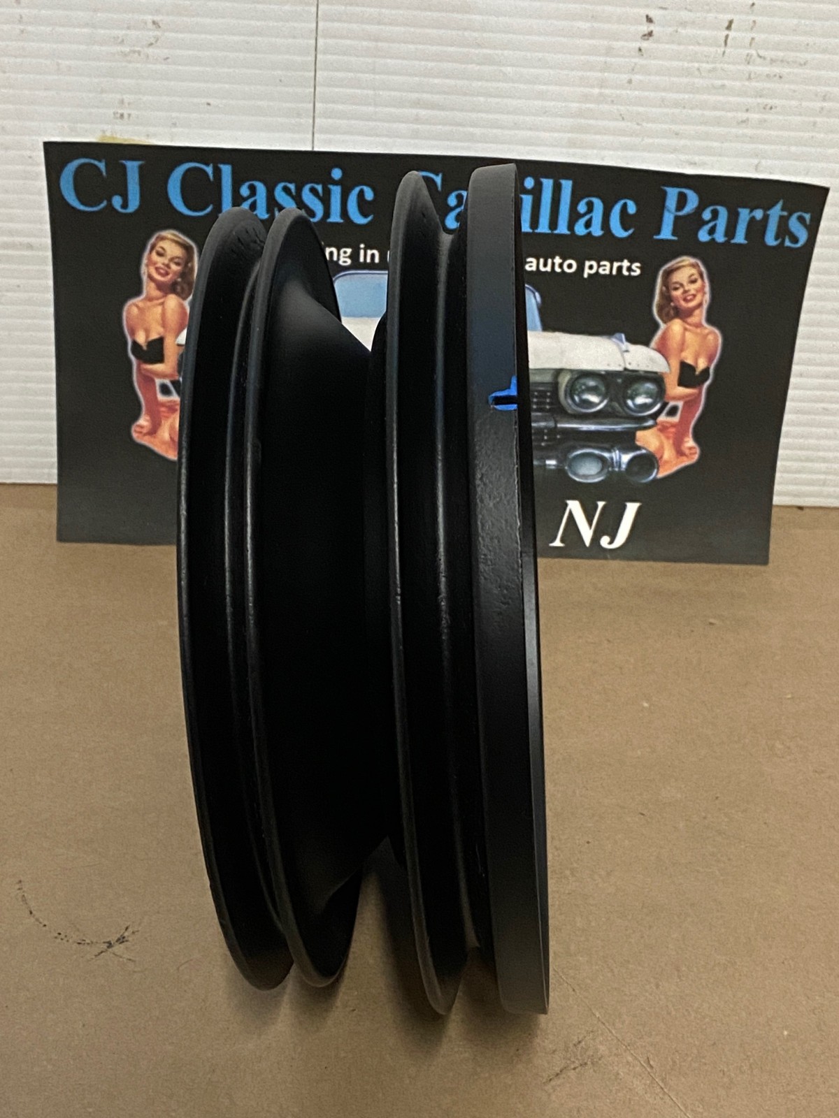 RESTORED 1977 1978 Cadillac Deville Eldorado Fleetwood 425 ENGINE CRANK CRANKSHAFT PULLEY DOUBLE (2) GROOVE NON A.I.R. #1610415 - Image 8