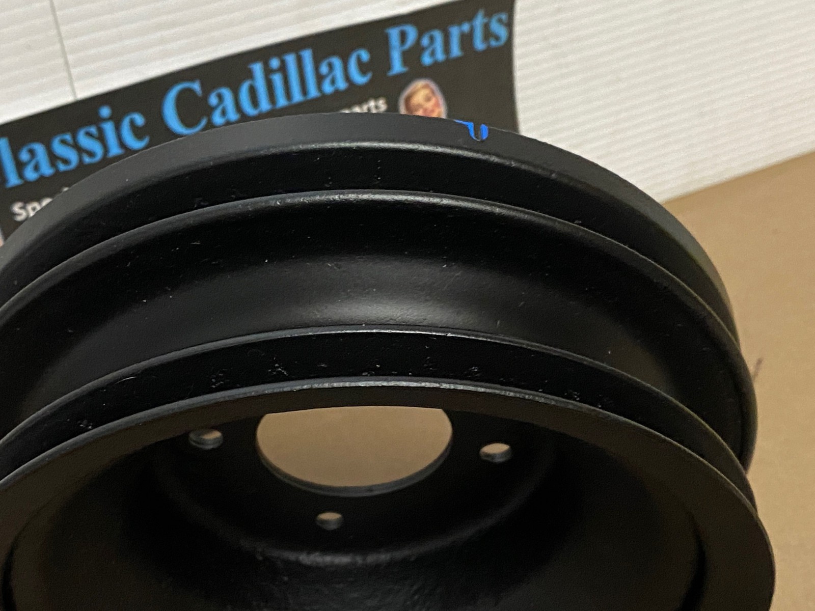 RESTORED 1977 1978 Cadillac Deville Eldorado Fleetwood 425 ENGINE CRANK CRANKSHAFT PULLEY DOUBLE (2) GROOVE NON A.I.R. #1610415 - Image 9