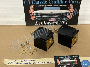 OEM 1963 1964 1965 1966 Cadillac Deville Eldorado Fleetwood REAR BACK BUMPER END RUBBER IMPACT CUSHION WITH ADJUSTMENT ALIGNMENT PLATE #1481370