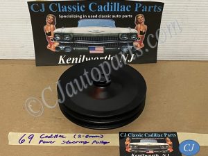 RESTORED 1964 1965 1966 1967 1968 1969 1970 1971 1972 1973 Cadillac 429/472/500 Engine POWER STEERING PUMP PULLEY DOUBLE GROOVE #1490902