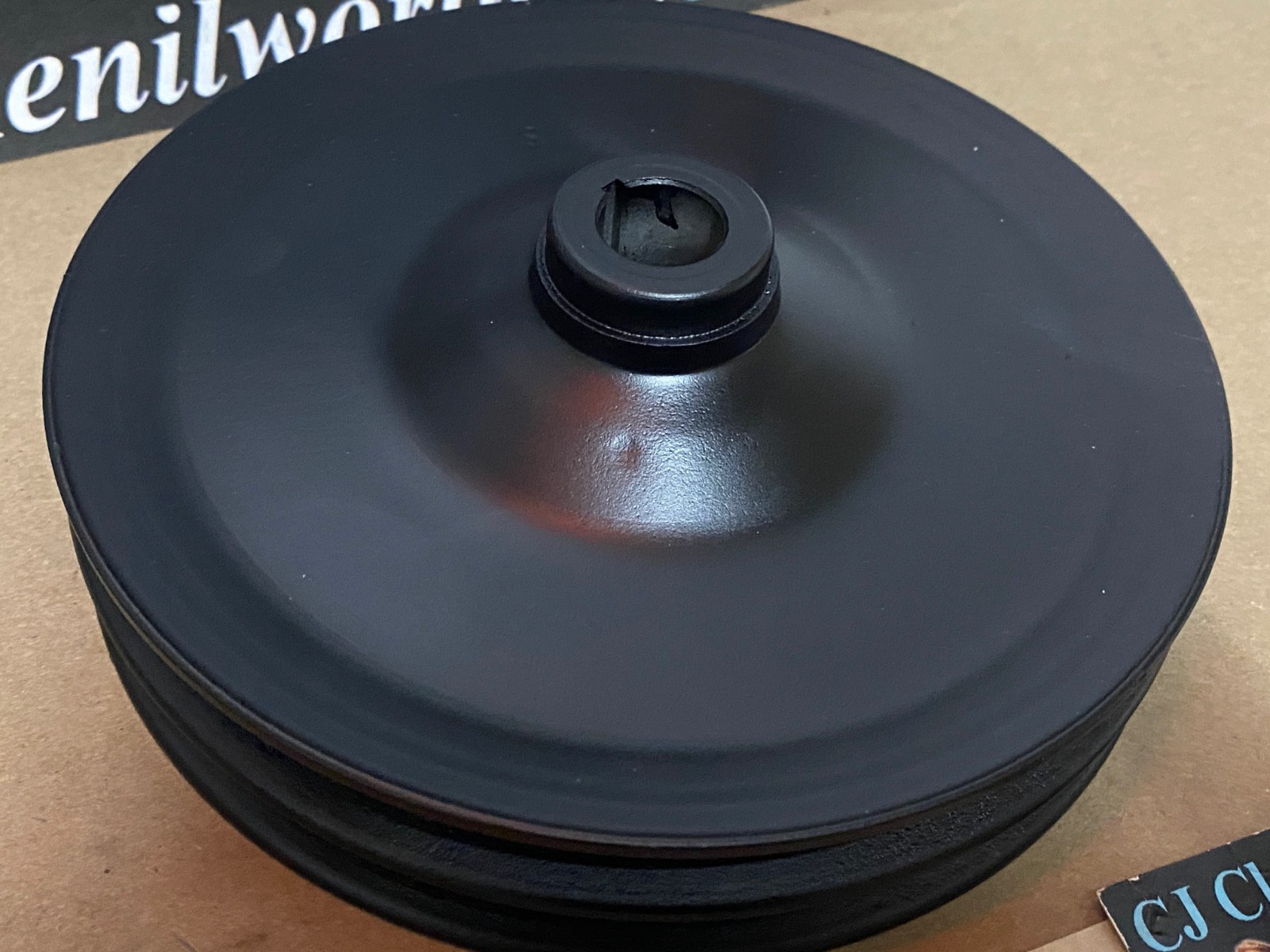 RESTORED 1964 1965 1966 1967 1968 1969 1970 1971 1972 1973 Cadillac 429/472/500 Engine POWER STEERING PUMP PULLEY DOUBLE GROOVE #1490902 - Image 5