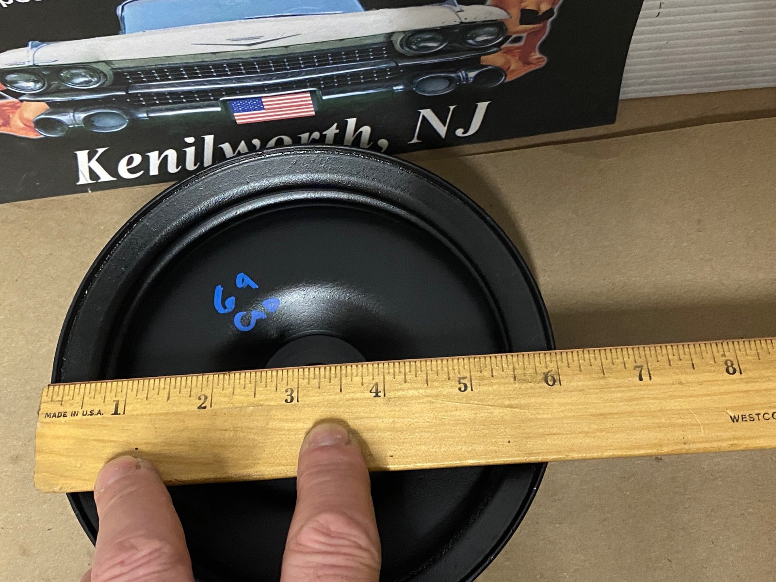 RESTORED 1964 1965 1966 1967 1968 1969 1970 1971 1972 1973 Cadillac 429/472/500 Engine POWER STEERING PUMP PULLEY DOUBLE GROOVE #1490902 - Image 7