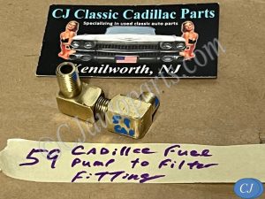 OEM 1959 1960 1961 1962 CADILLAC DEVILLE ELDORADO FLEETWOOD 390 ENGINE GLASS FUEL FILTER BOWL BRASS ADAPTER FITTINGS