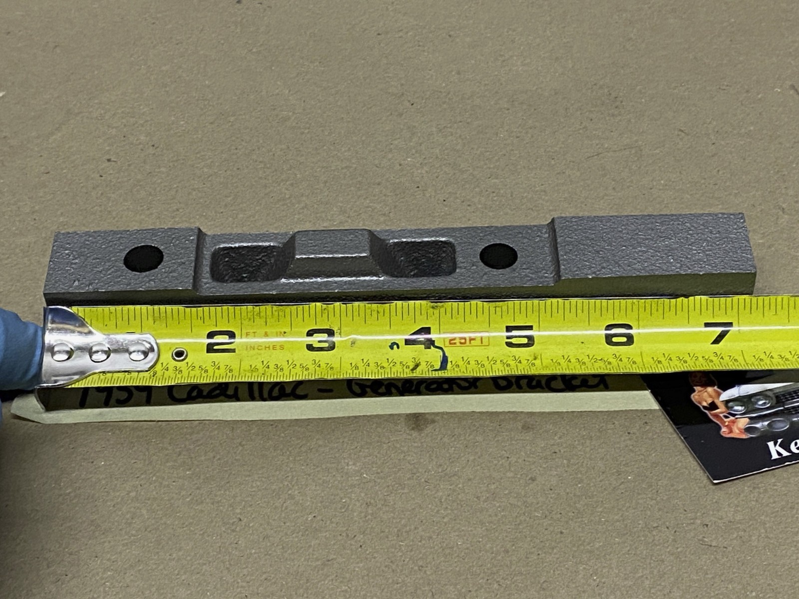 OEM 1958 1959 1960 1961 CADILLAC DEVILLE ELDORADO FLEETWOOD LOWER GENERATOR MOUNTING BRACKET SUPPORT #1471860 - Image 13