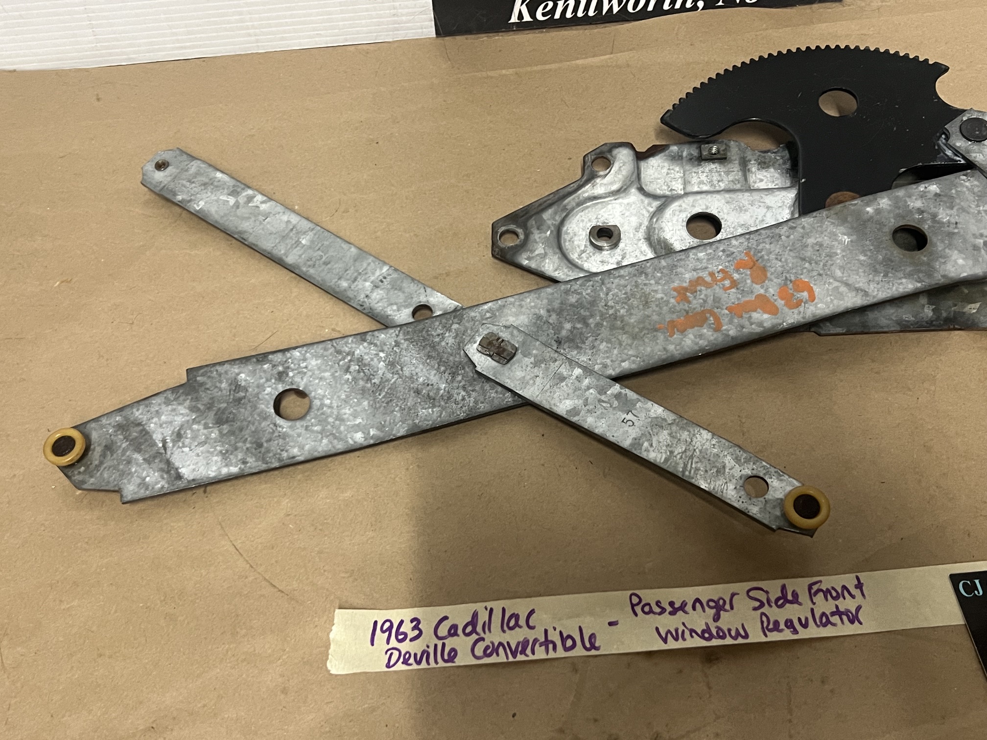 OEM 1961 1962 1963 1964 CADILLAC COUPE DEVILLE ELDORADO 2DR RIGHT PASSENGER SIDE FRONT DOOR WINDOW REGULATOR #5718764/#4308538 - Image 8