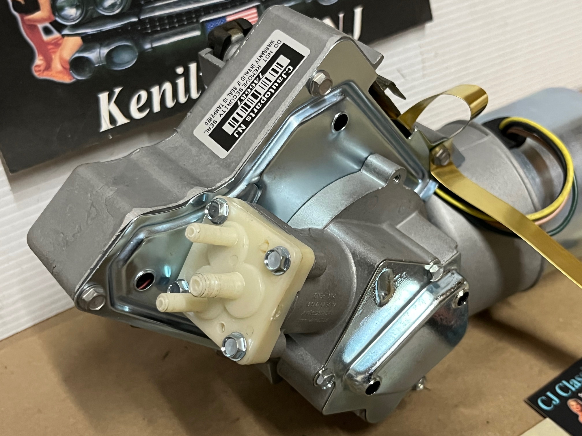 REBUILT 1959 1960 1961 1962 CADILLAC DEVILLE ELDORADO FLEETWOOD FACTORY ORIGINAL WINDSHIELD WIPER MOTOR W/NEW WASHER PUMP - Image 3