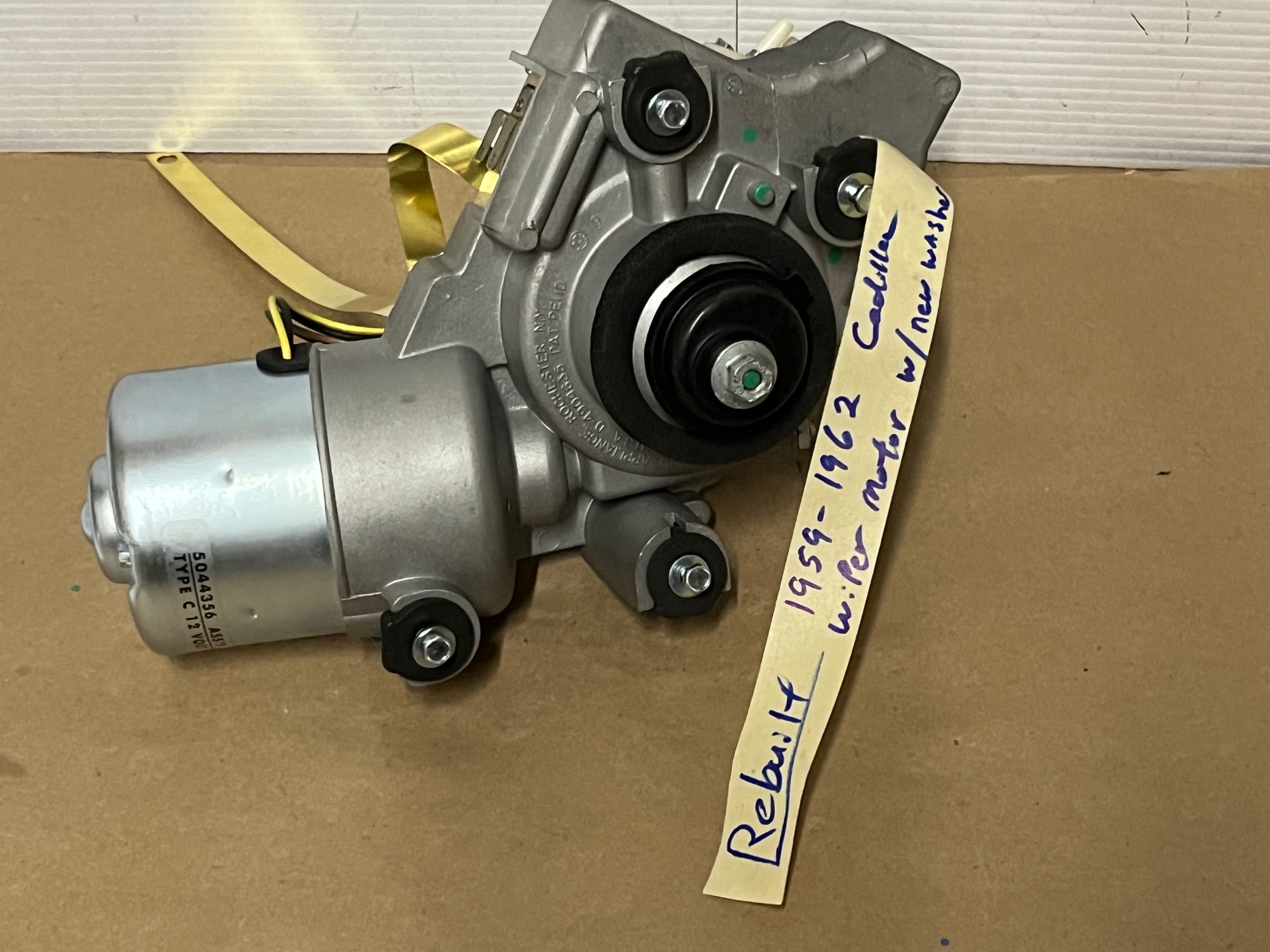 REBUILT 1959 1960 1961 1962 CADILLAC DEVILLE ELDORADO FLEETWOOD FACTORY ORIGINAL WINDSHIELD WIPER MOTOR W/NEW WASHER PUMP - Image 13