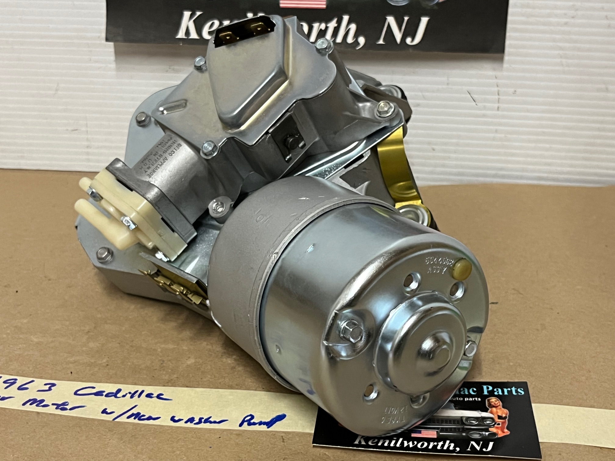 REBUILT 1963 CADILLAC DEVILLE ELDORADO FLEETWOOD WINDSHIELD WIPER MOTOR W/ NEW WASHER PUMP #4311877/#4911810 - Image 4