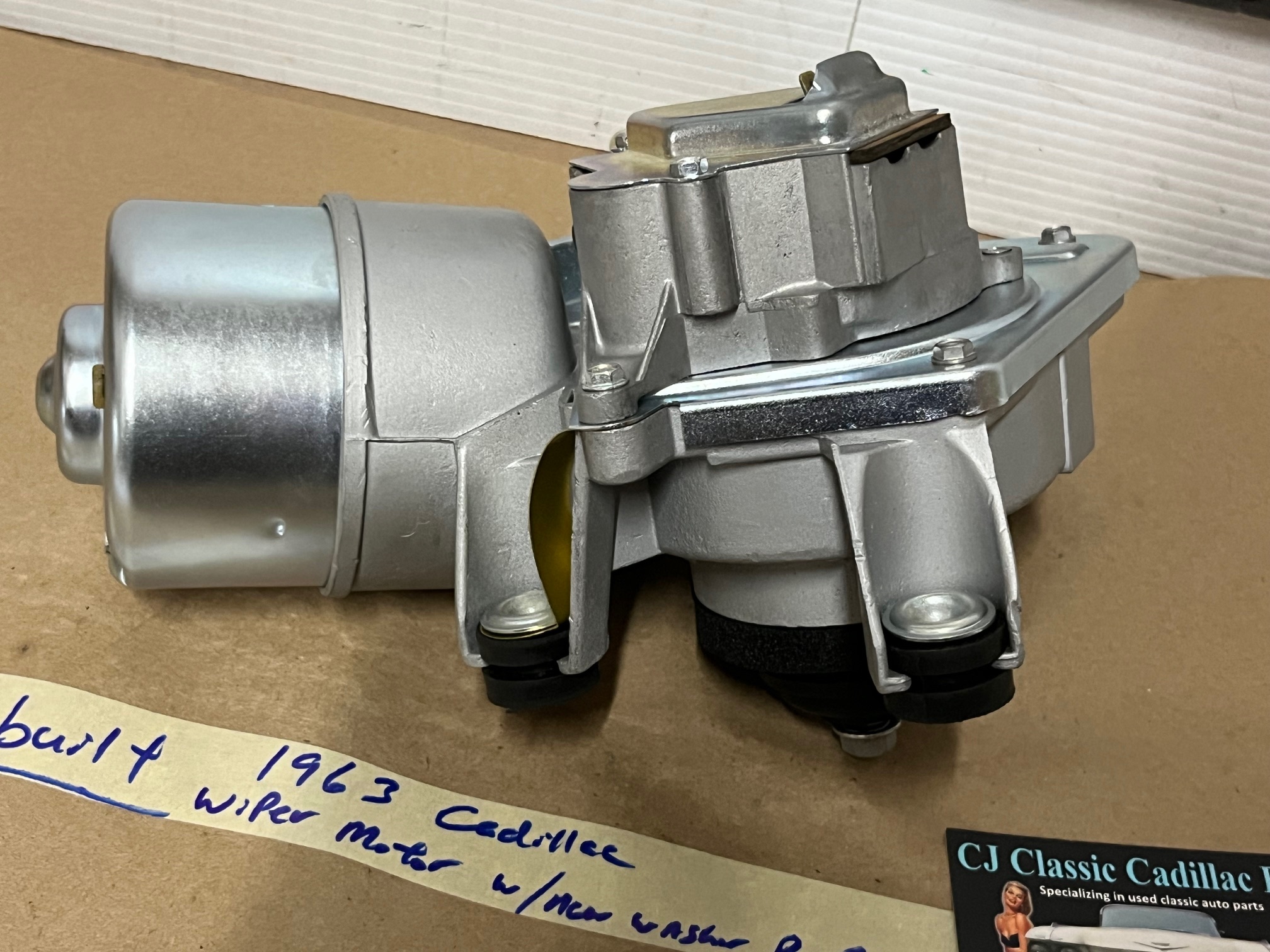 REBUILT 1963 CADILLAC DEVILLE ELDORADO FLEETWOOD WINDSHIELD WIPER MOTOR W/ NEW WASHER PUMP #4311877/#4911810 - Image 6