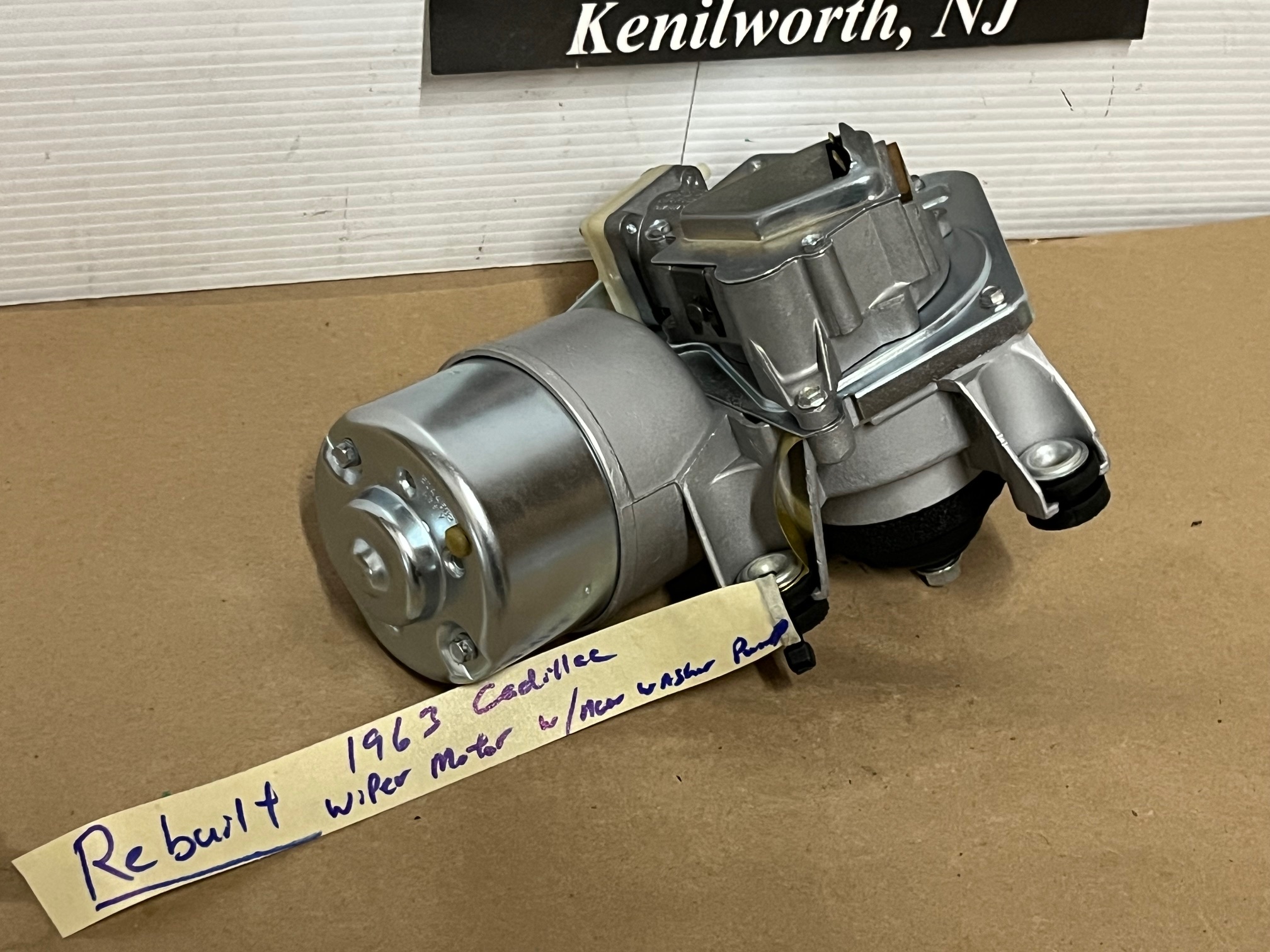 REBUILT 1963 CADILLAC DEVILLE ELDORADO FLEETWOOD WINDSHIELD WIPER MOTOR W/ NEW WASHER PUMP #4311877/#4911810 - Image 13