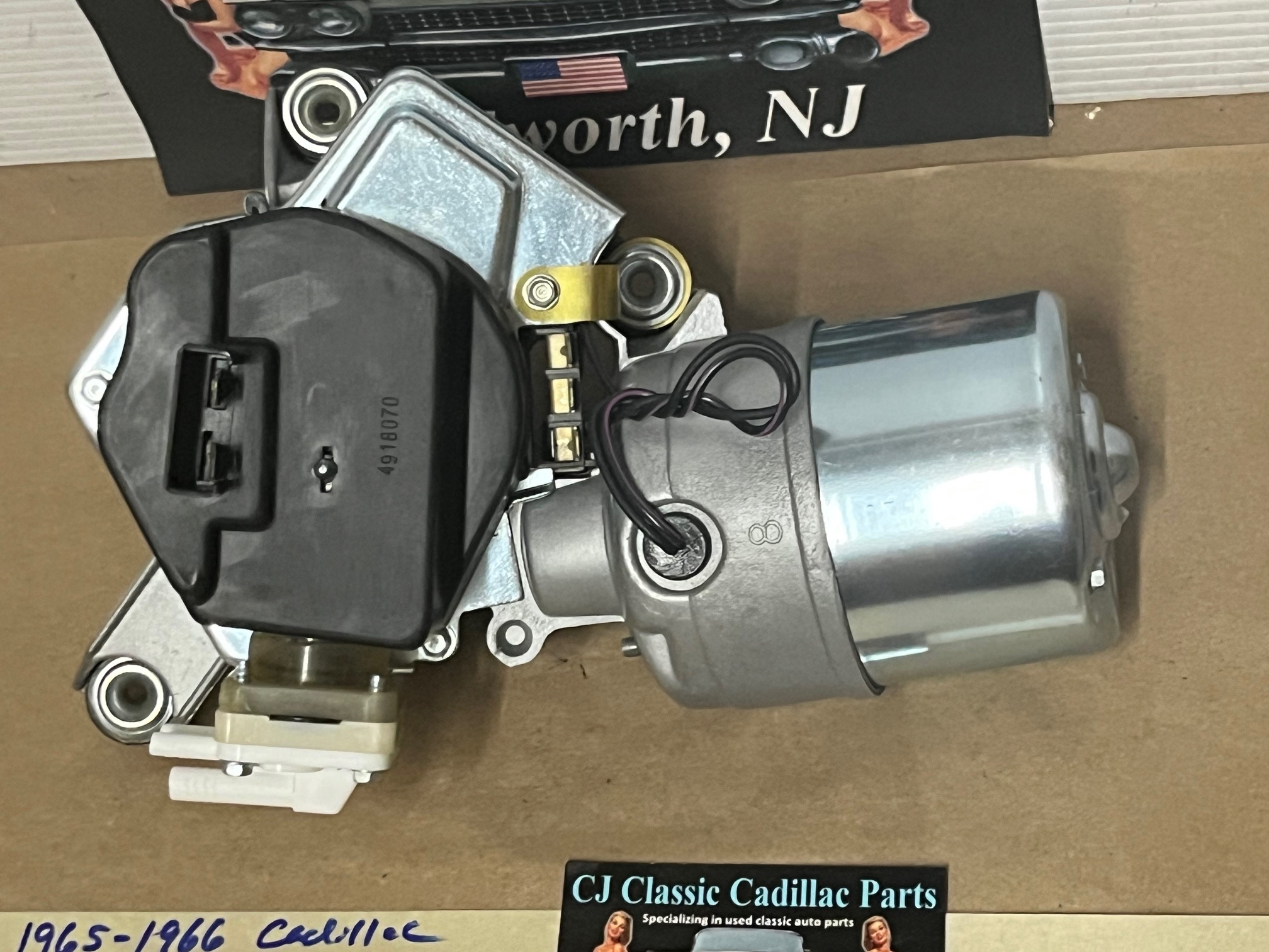 REBUILT 1965-1966 CADILLAC DEVILLE ELDORADO FLEETWOOD CALAIS WINDSHIELD WIPER MOTOR With NEW WASHER PUMP #4916037/#4914680/#4915858/#4914682/#5044634 - Image 2